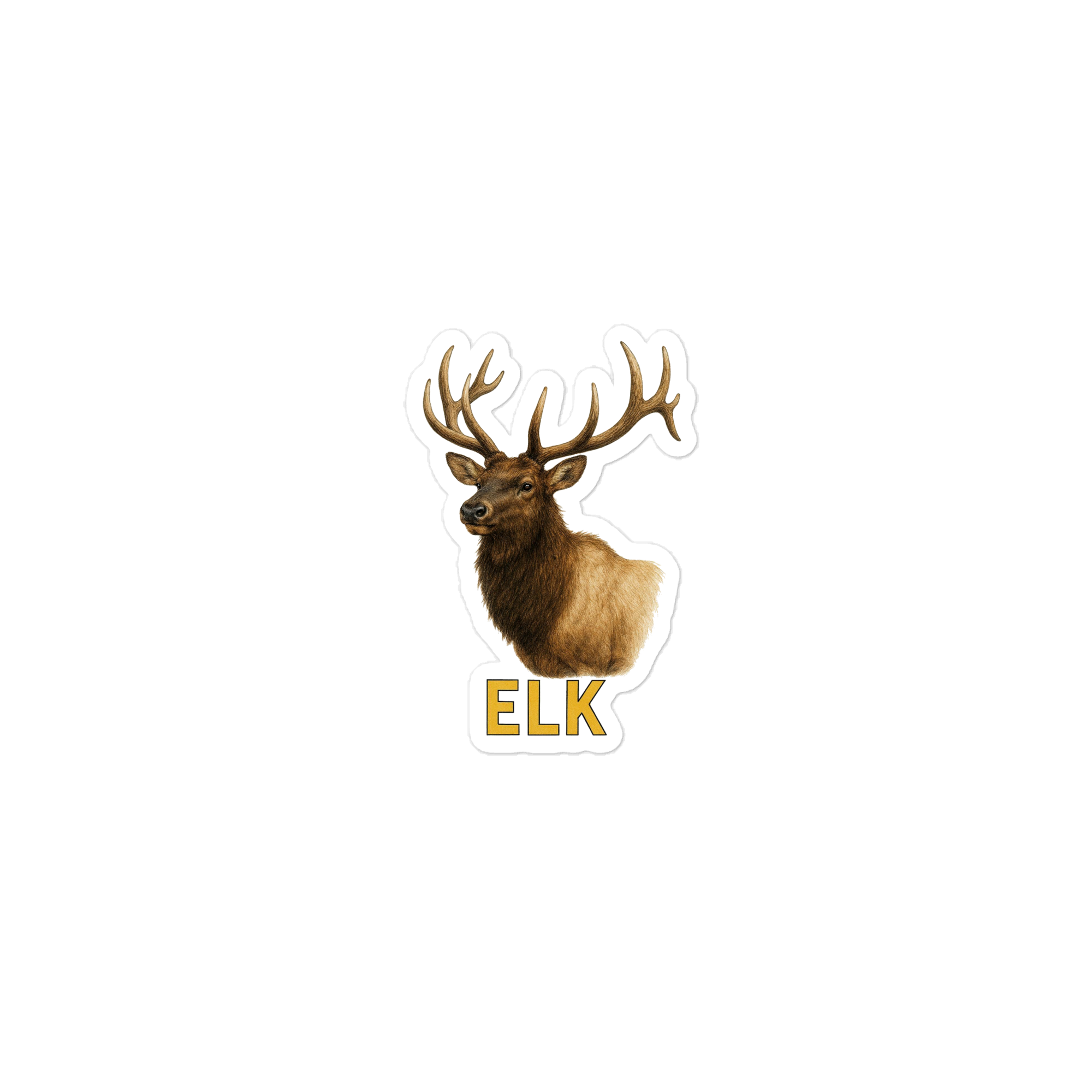 Elk Die-cut sticker