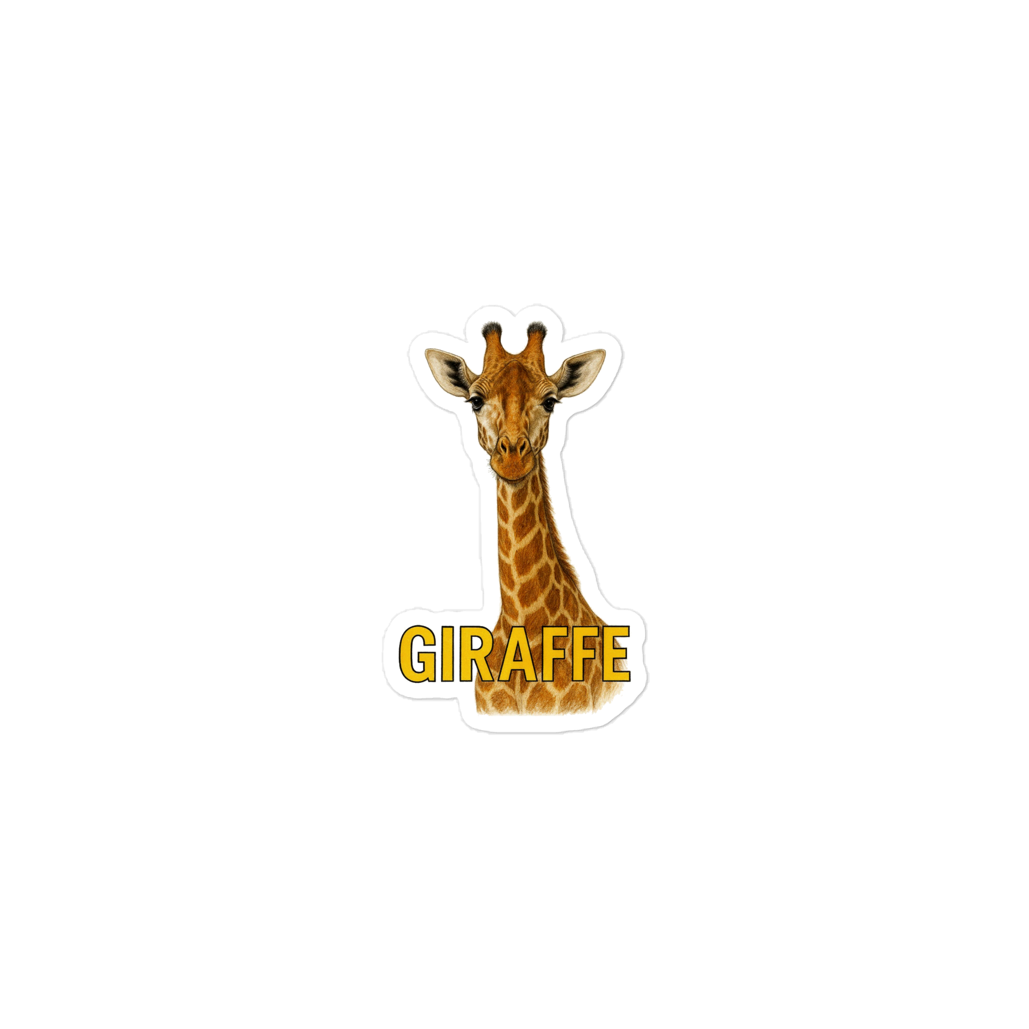 Giraffe Die-cut sticker