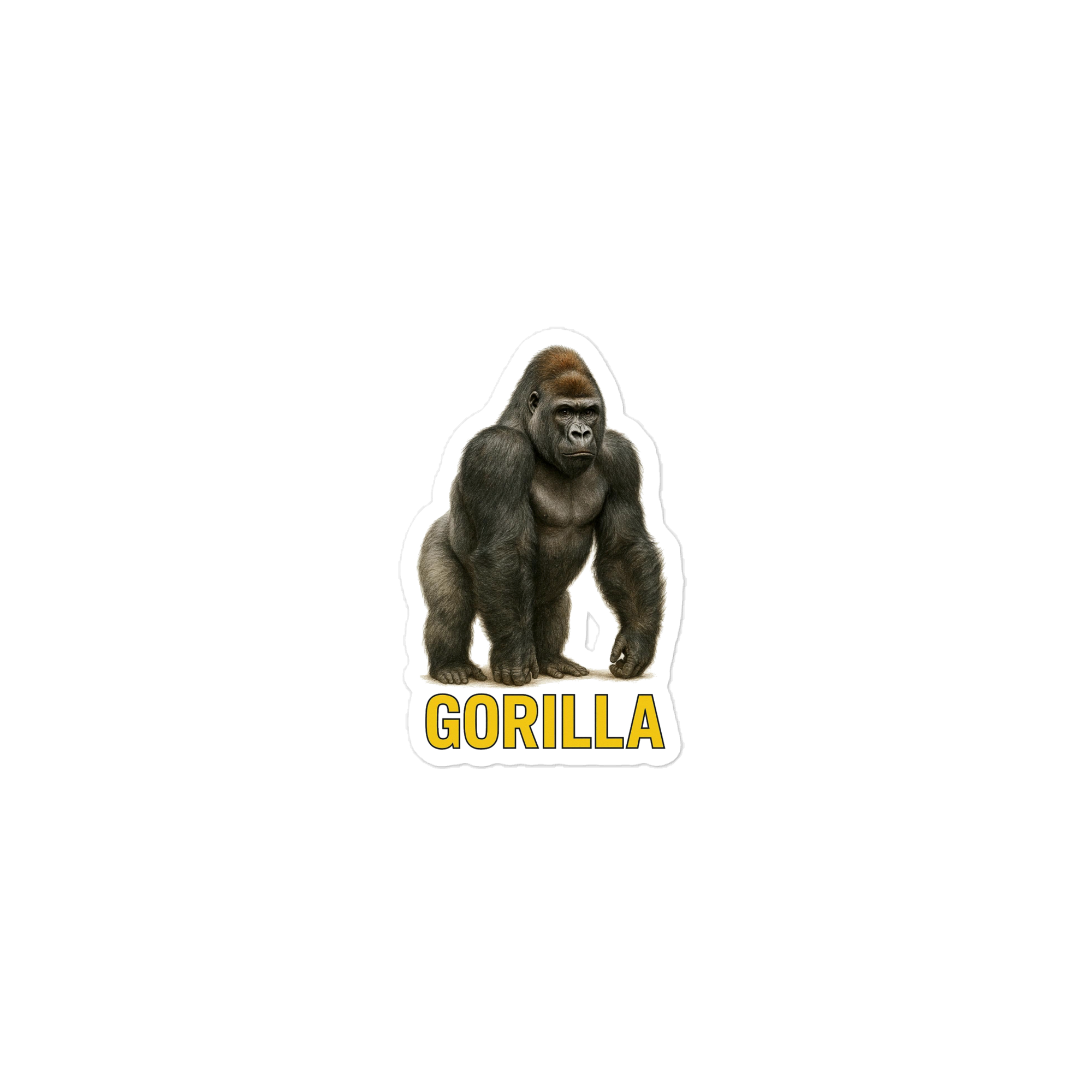 Gorilla Die-cut sticker