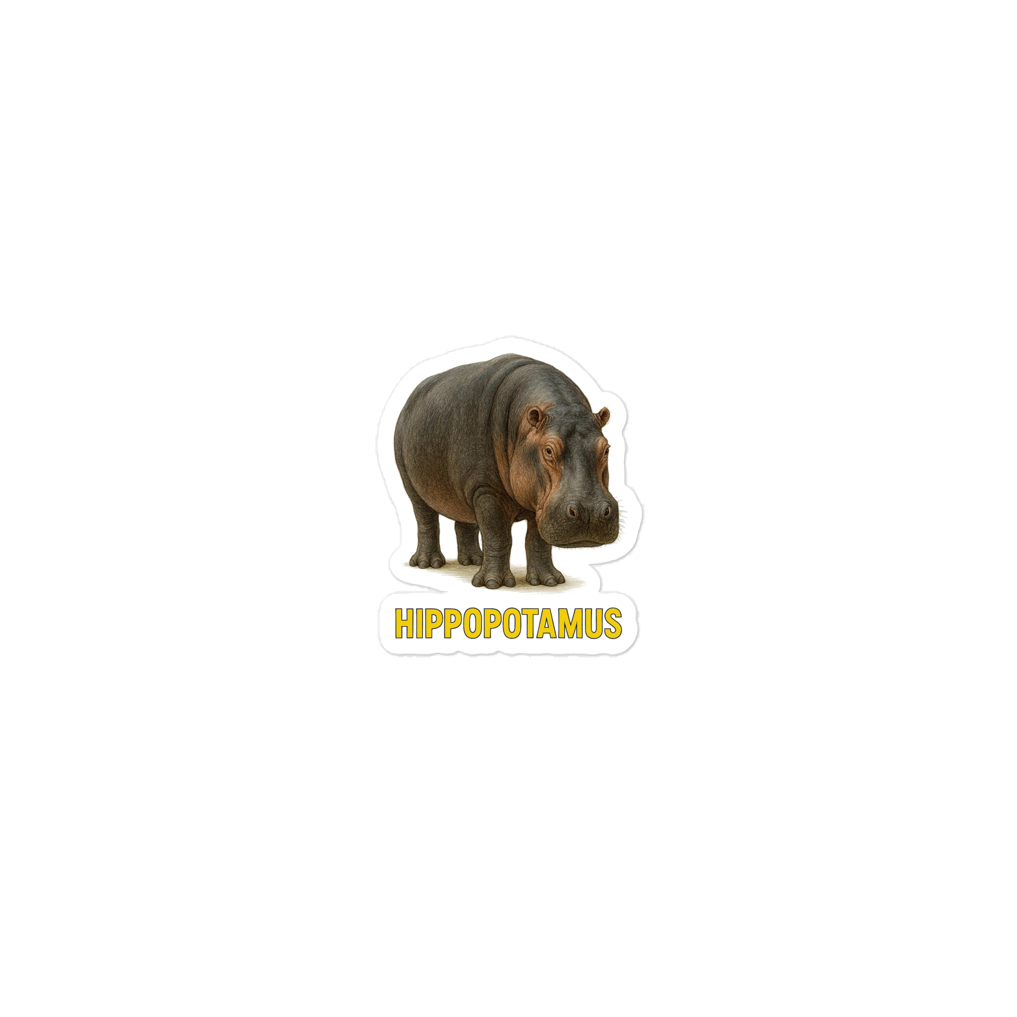 Hippopotamus Die-cut stickers