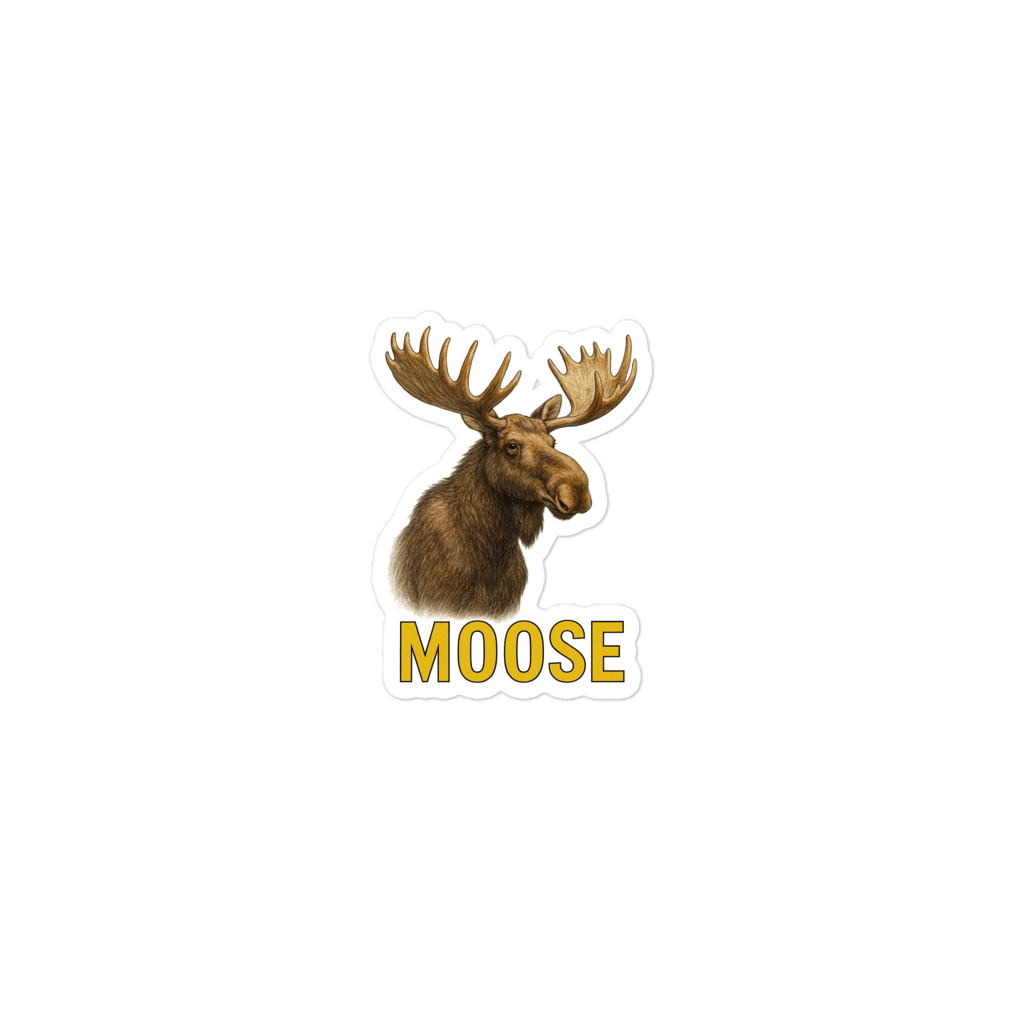Moose Die-cut sticker