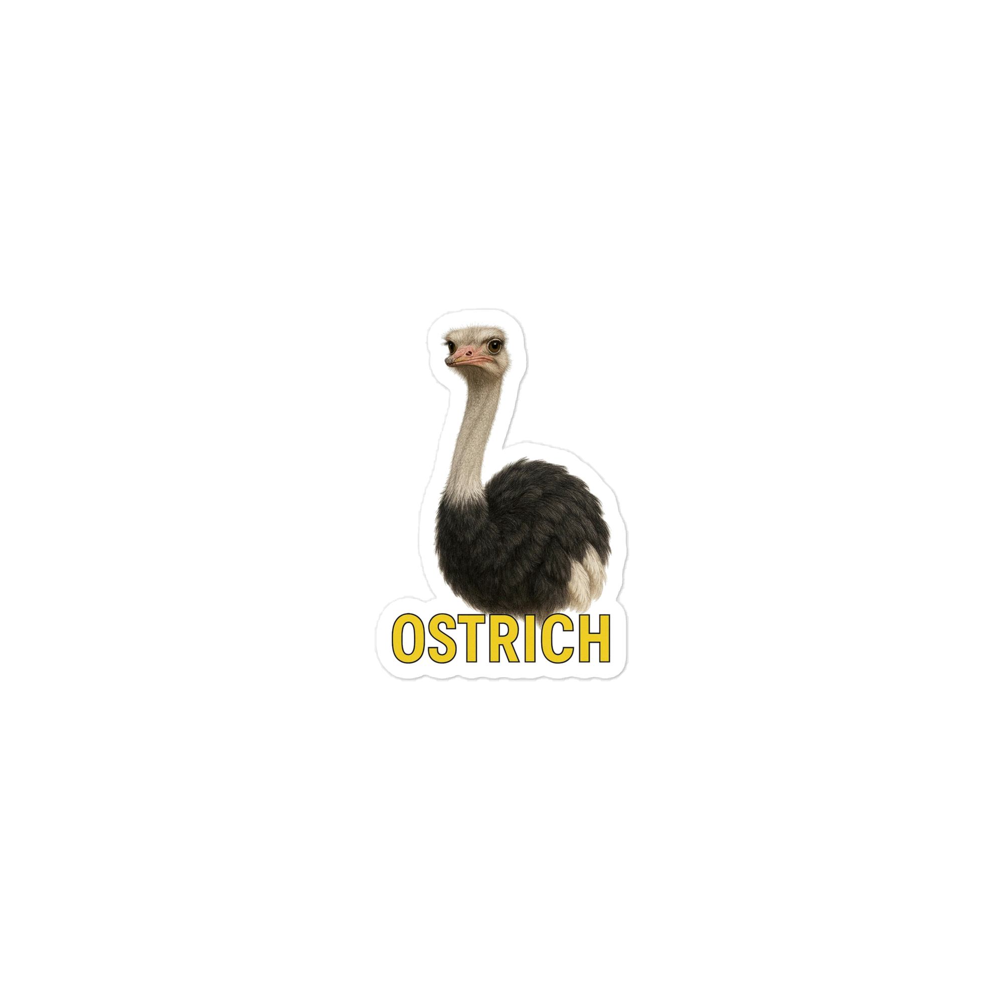 Ostrich Die-cut sticker