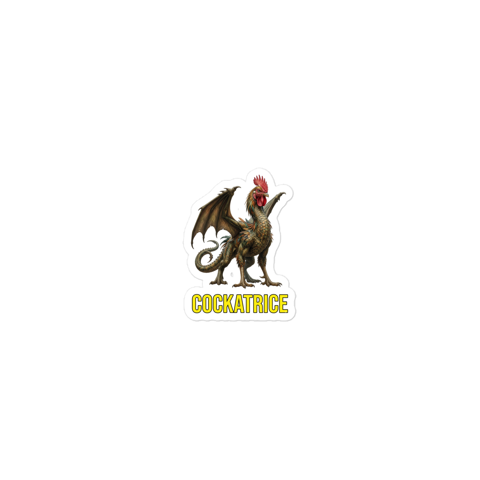 Cockatrice Die-cut sticker