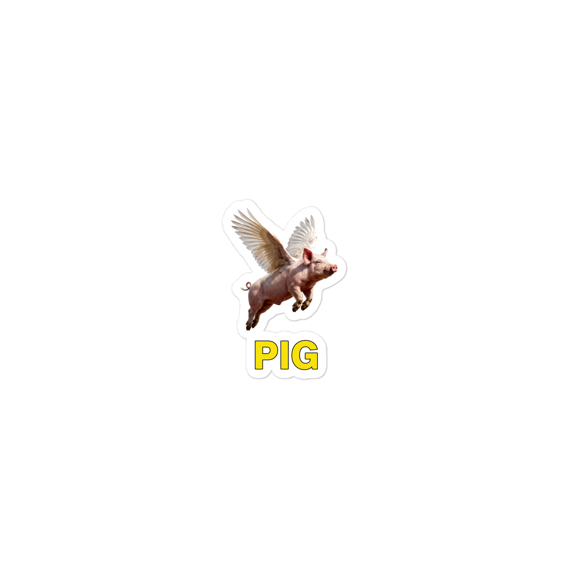 Flying Pig Die-cut sticker