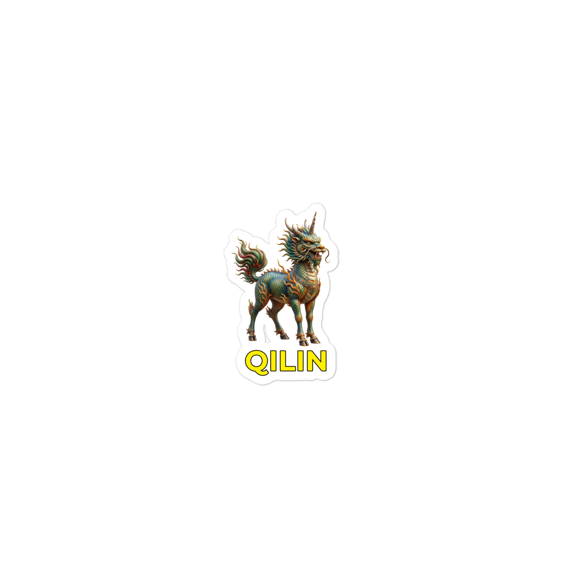 Qilin Die-cut sticker