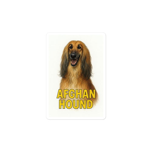 Afghan Hound Die-Cut Sticker