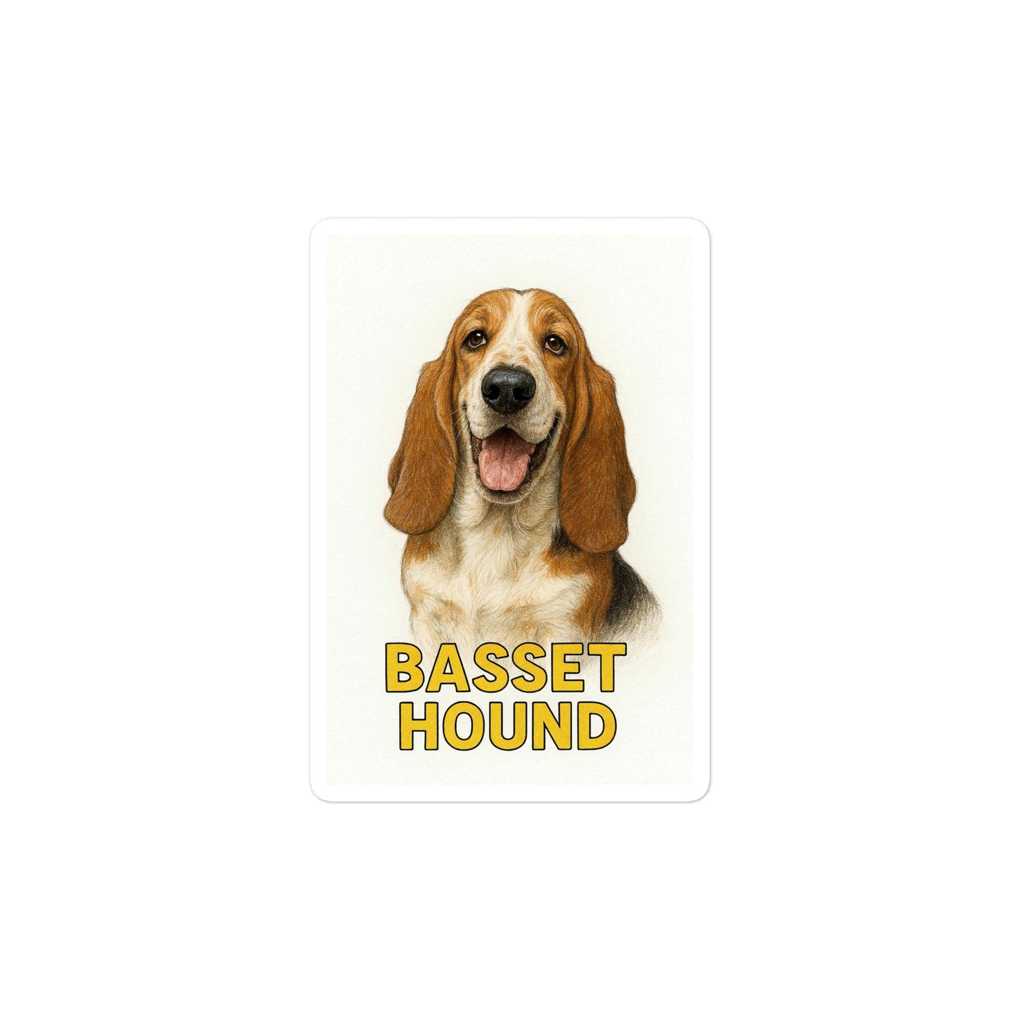 Basset Hound Die-cut sticker