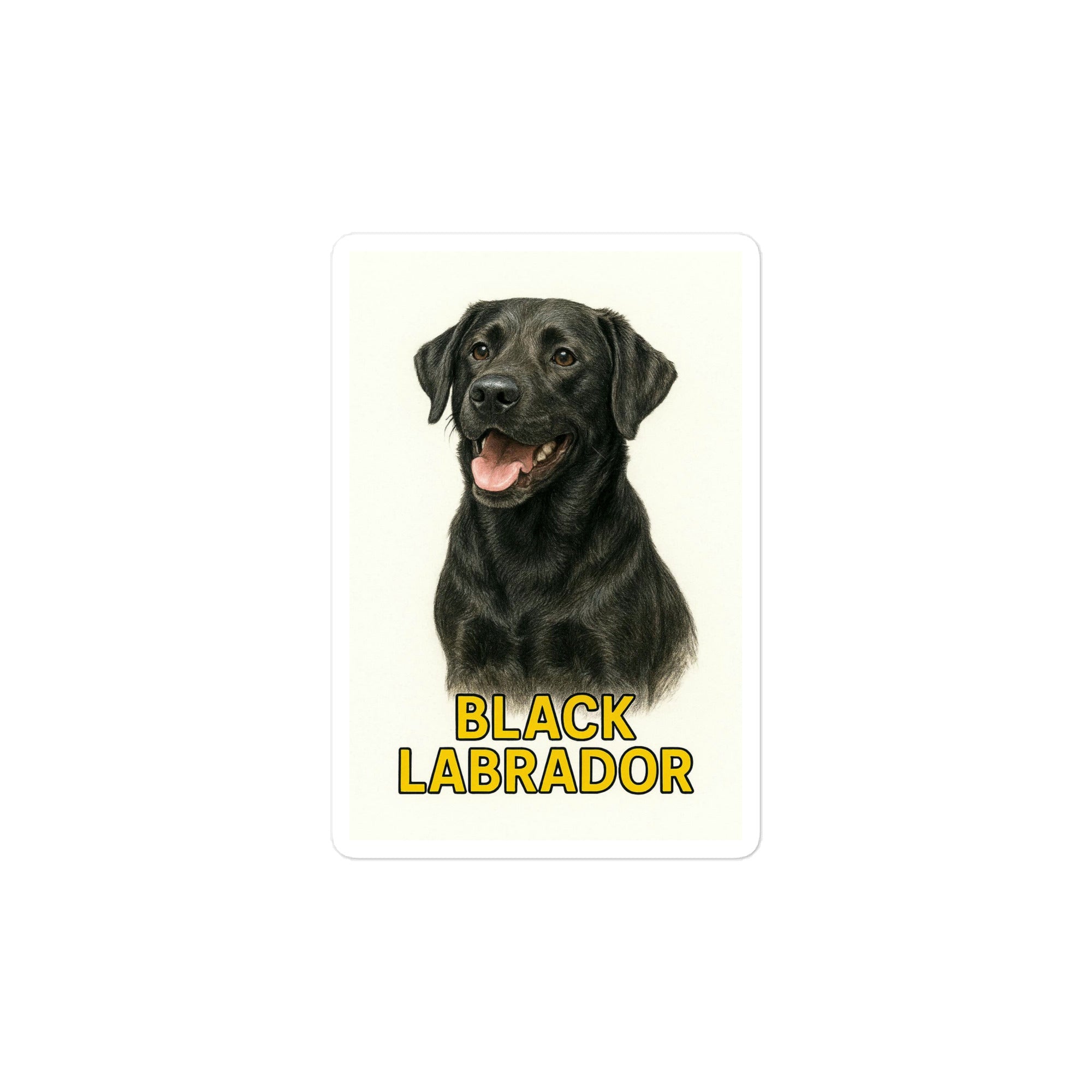 Black Labrador Die-cut sticker