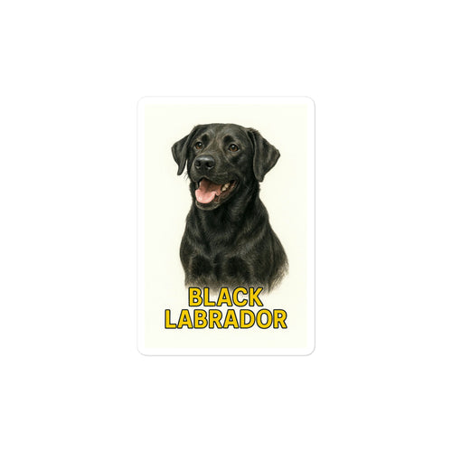 Black Labrador Die-cut sticker