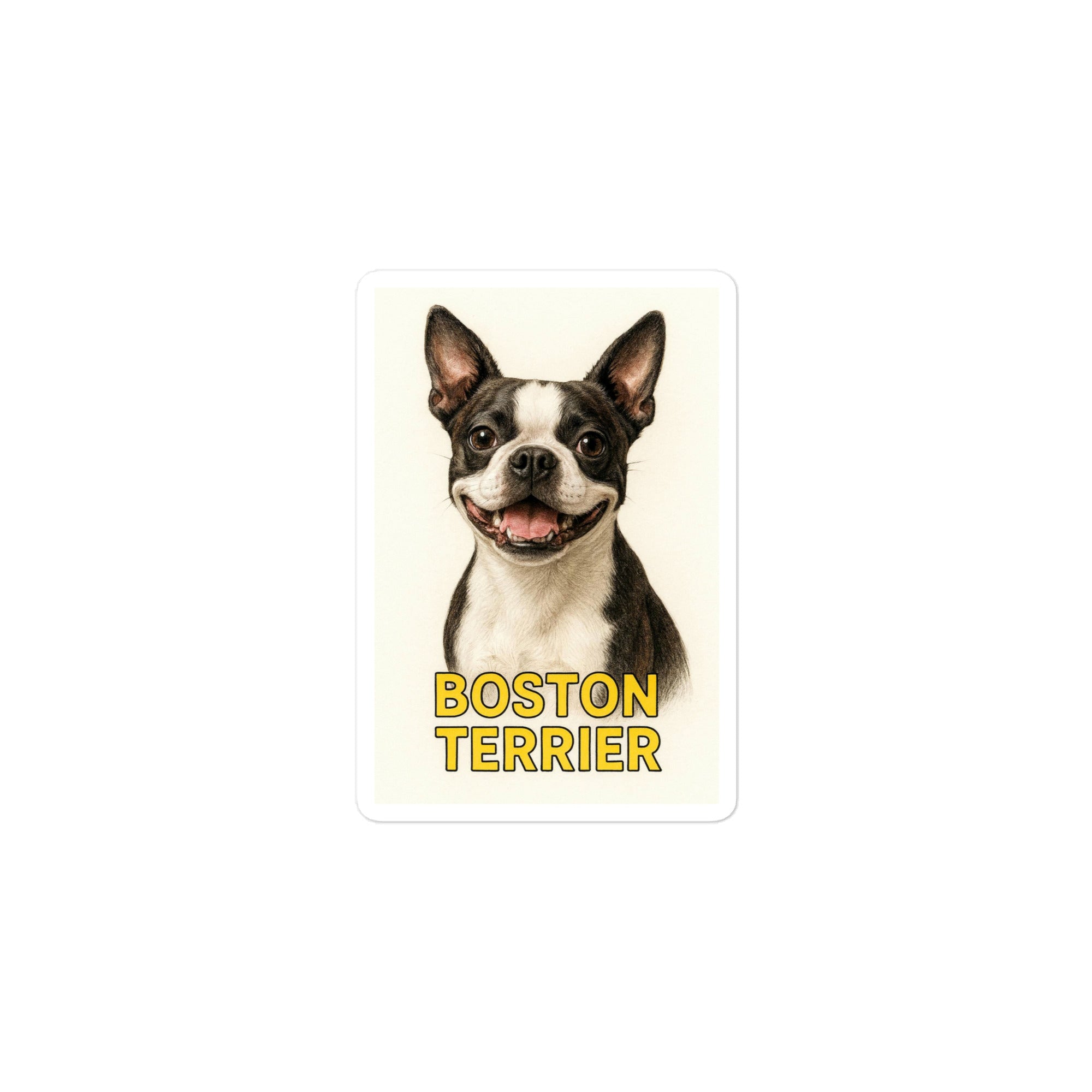 Boston Terrier Die-cut sticker