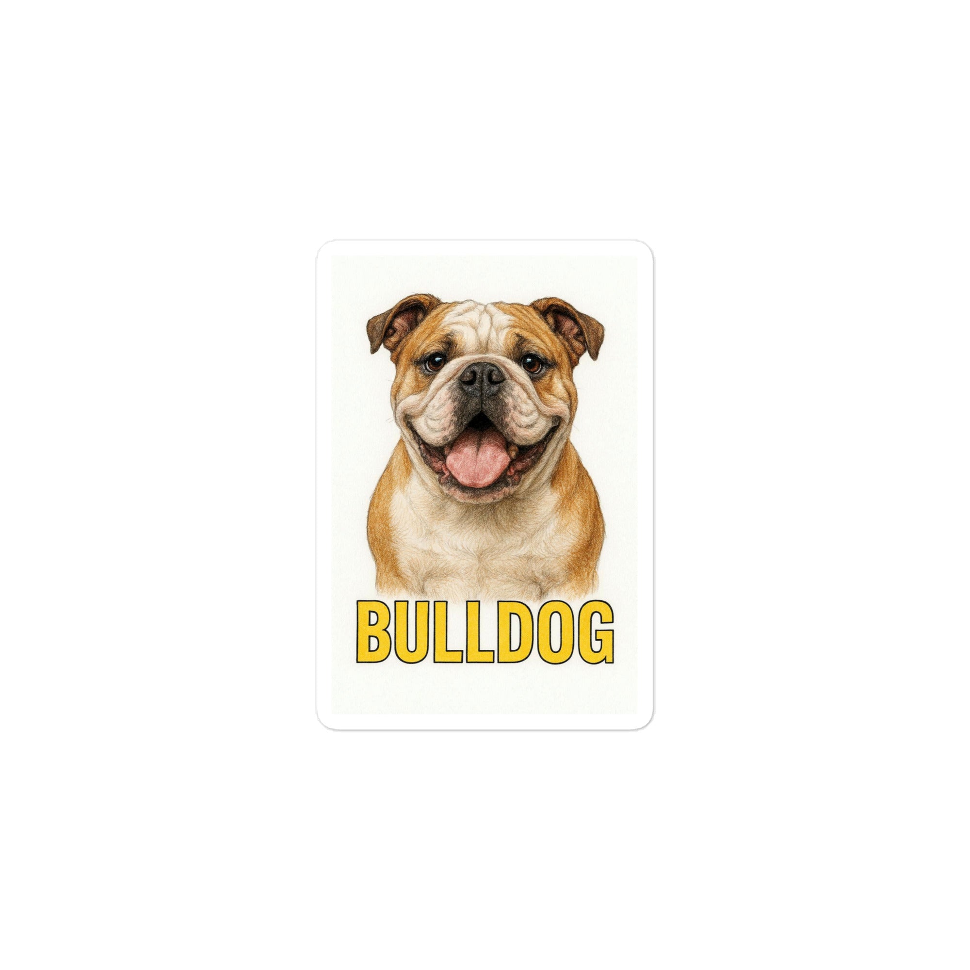 Bulldog Die-cut sticker