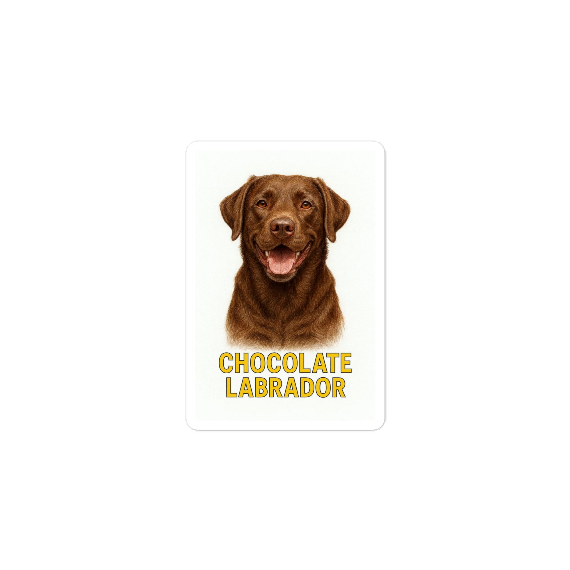 Chocolate Labrador Die-cut sticker