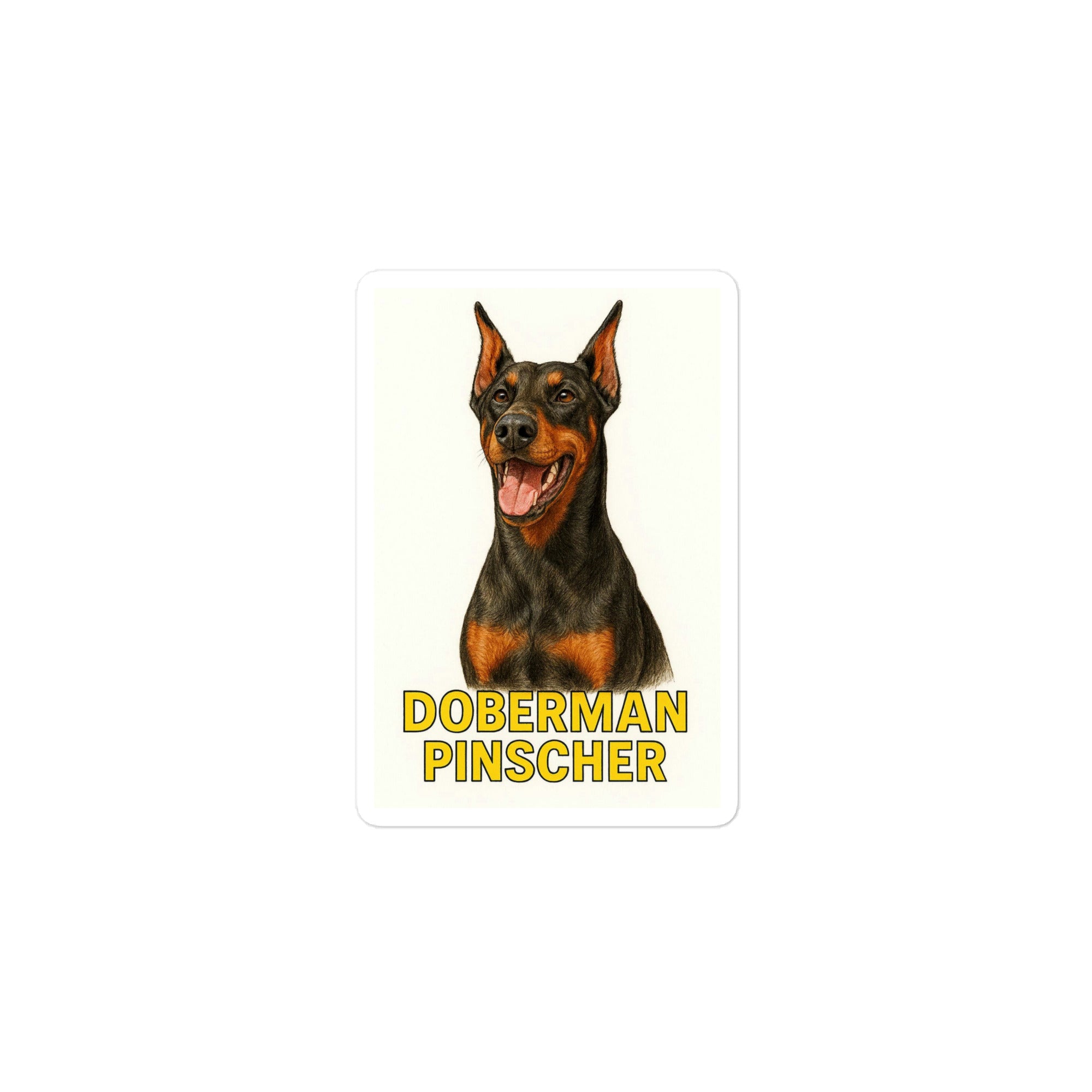 Doberman Pinscher Die-cut sticker