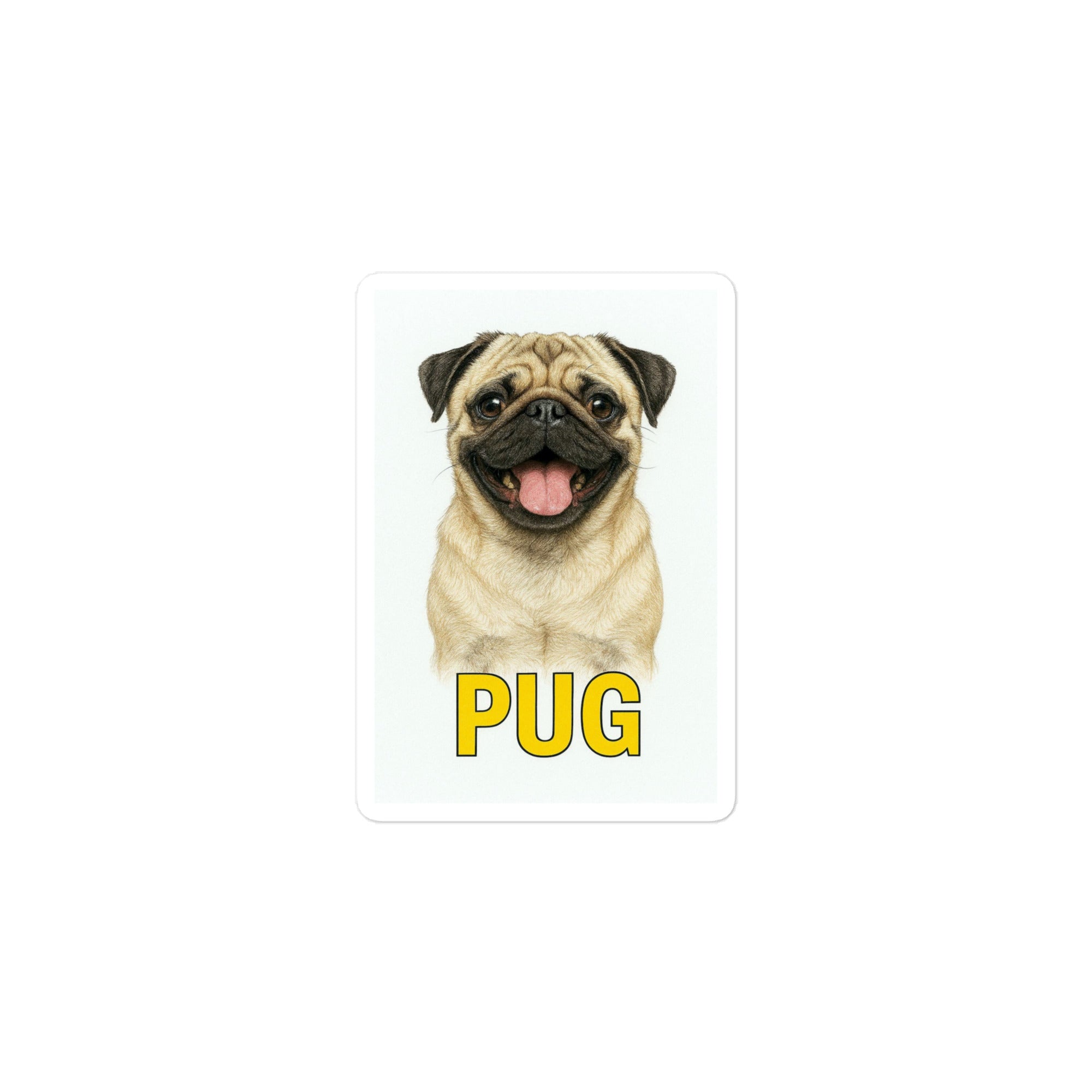 Pug Die-cut sticker