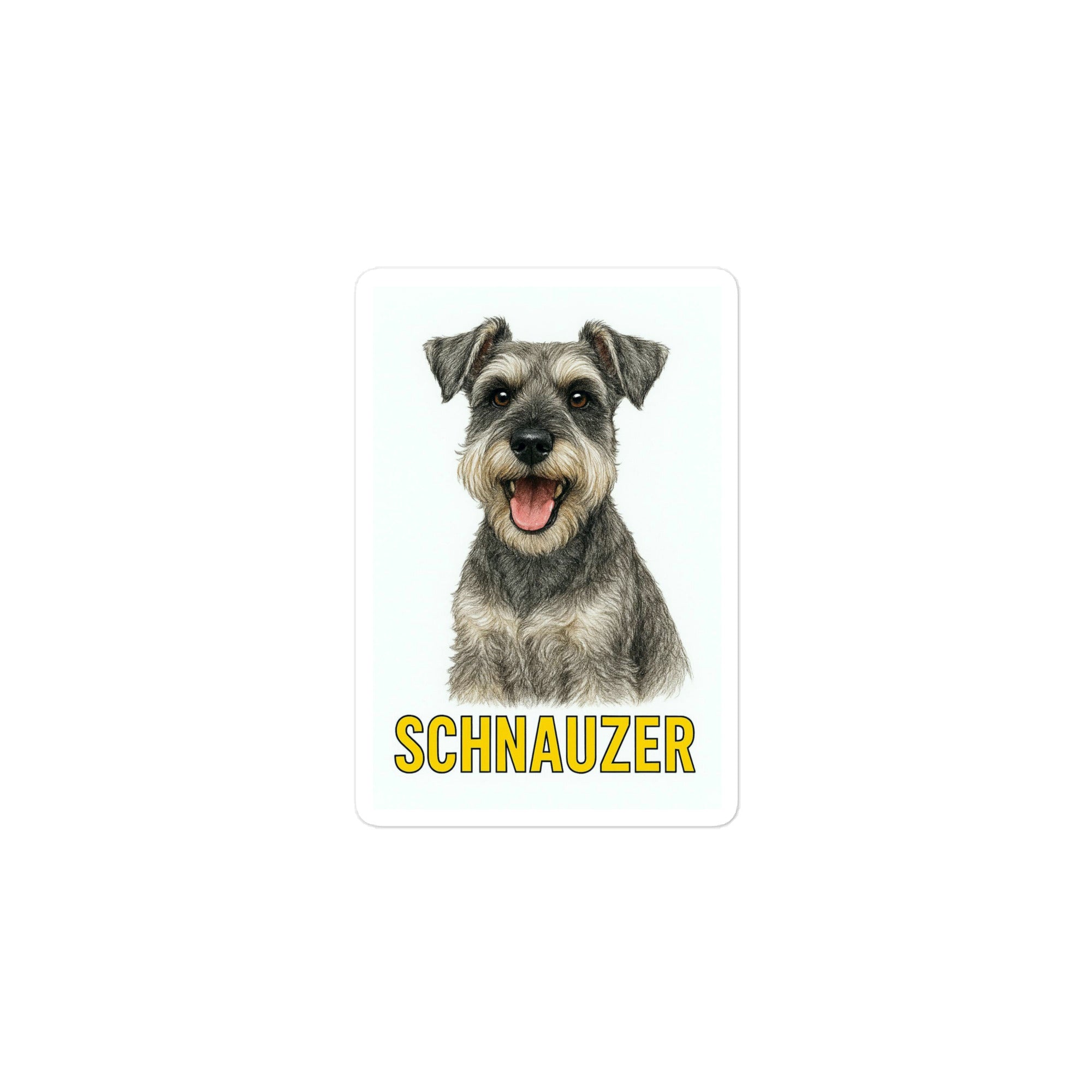 Schnauzer Die-cut sticker