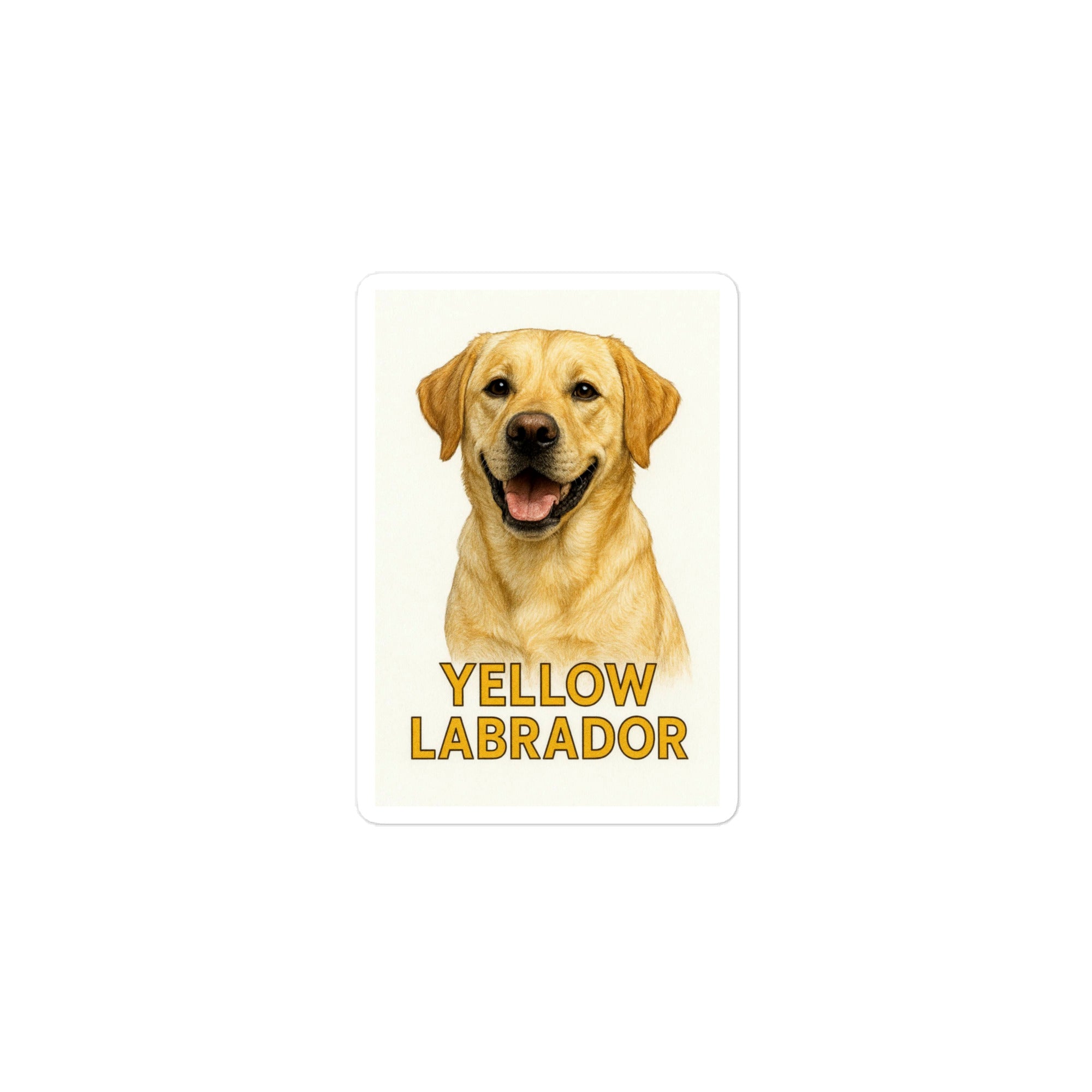Yellow Labrador Die-cut sticker