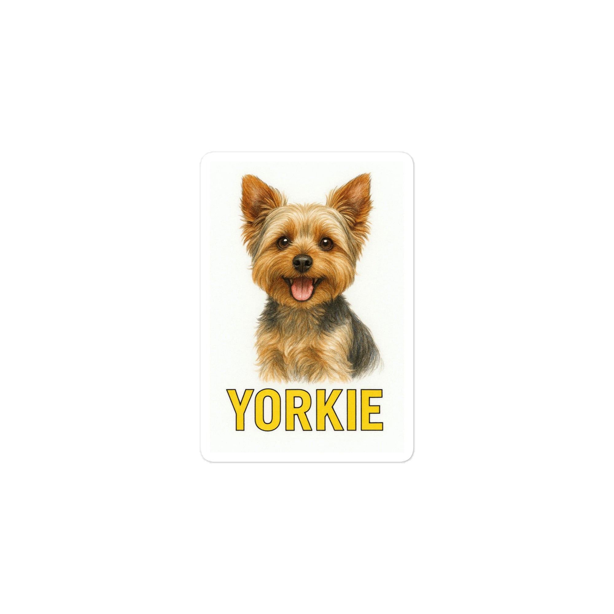 Yorkie Die-cut sticker