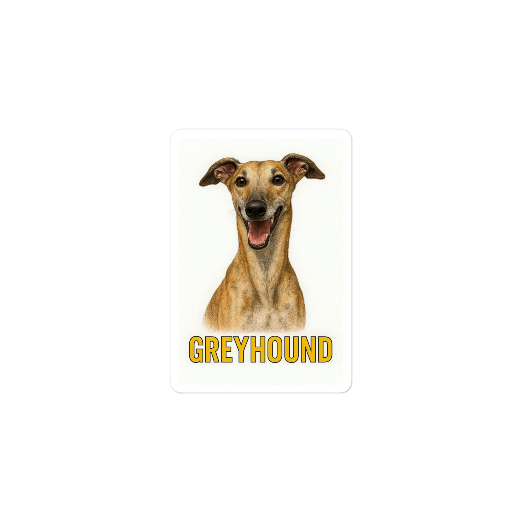 Greyhound Die-cut sticker