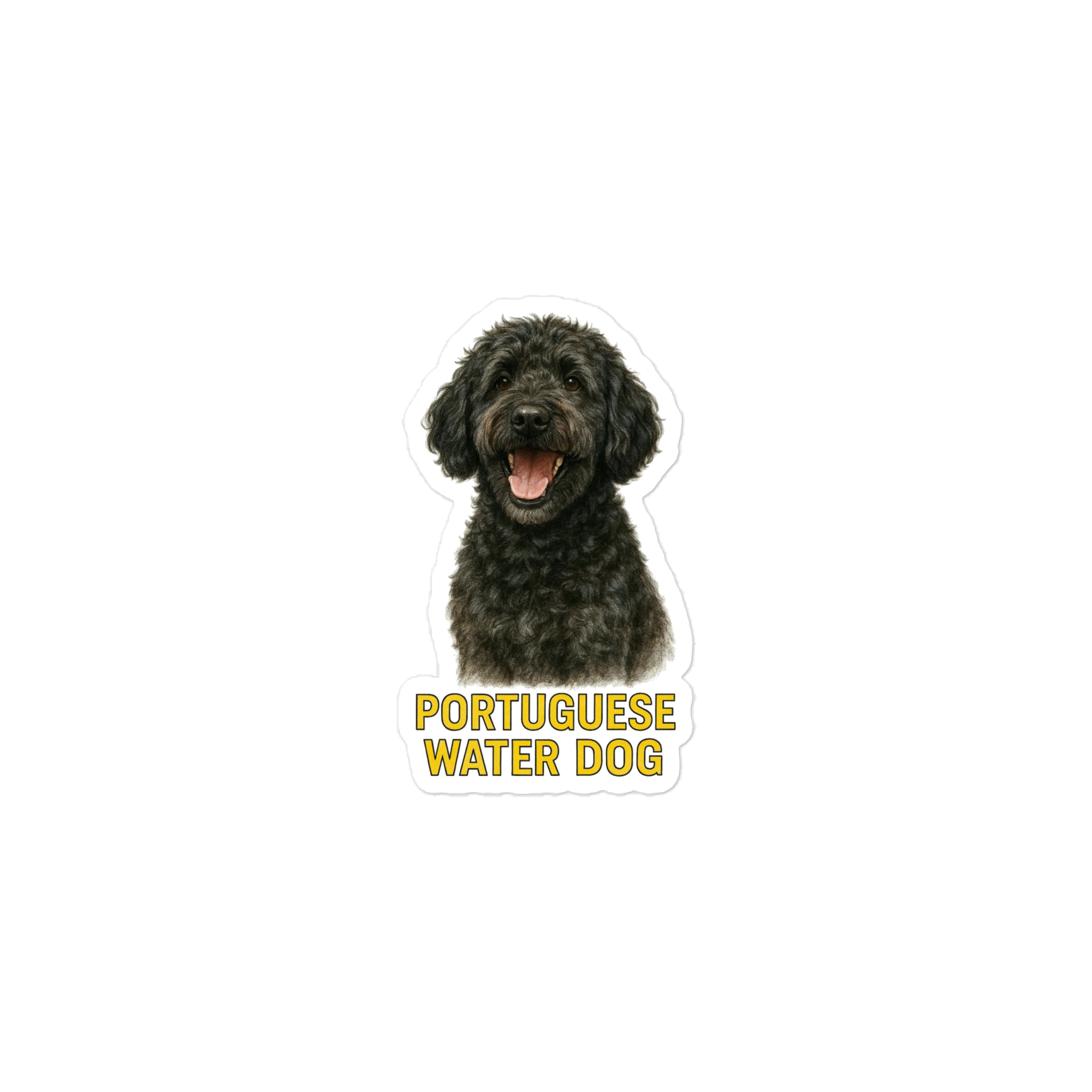 Portuguese Water Dog Die-cut Sticker