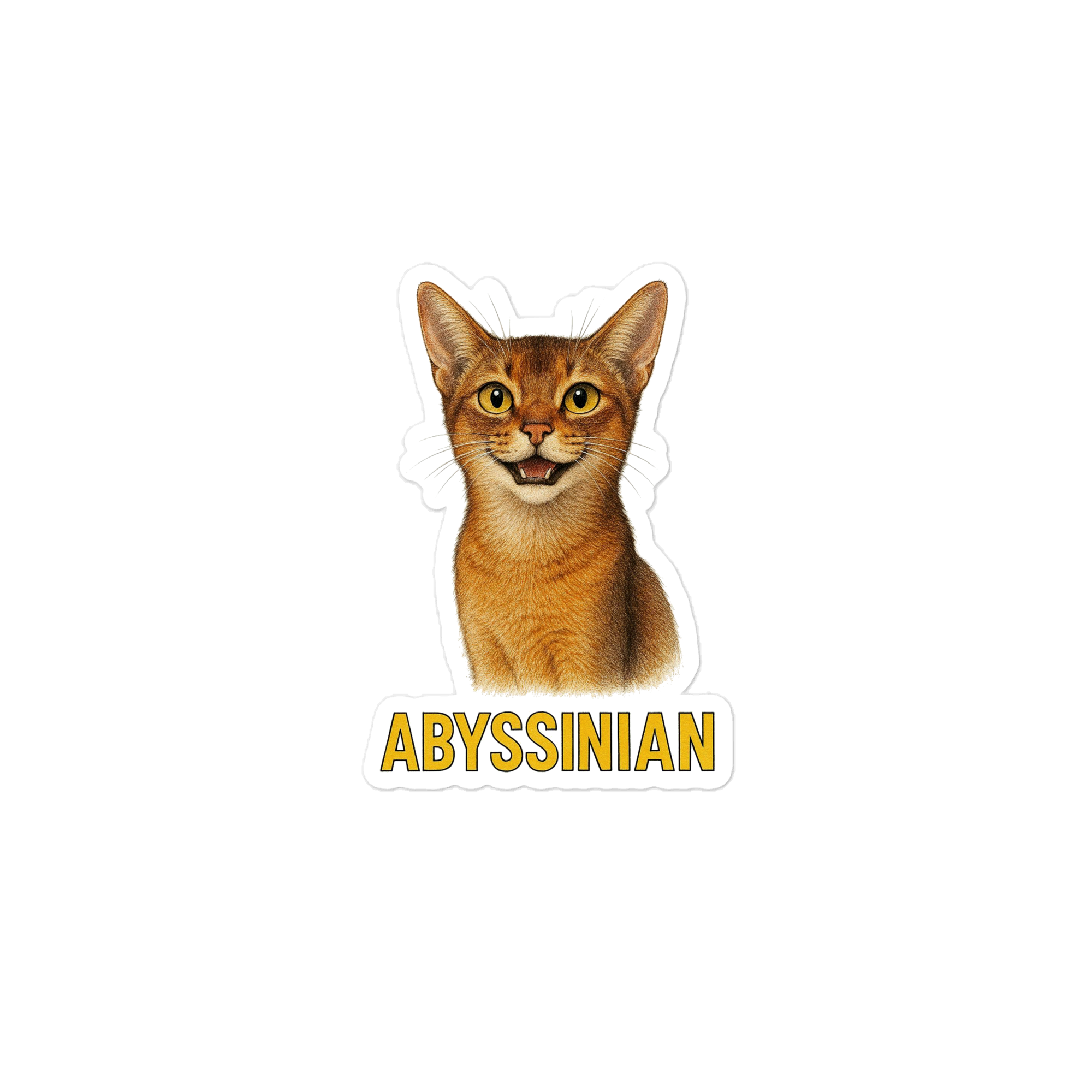 Abyssinian Cat Sticker