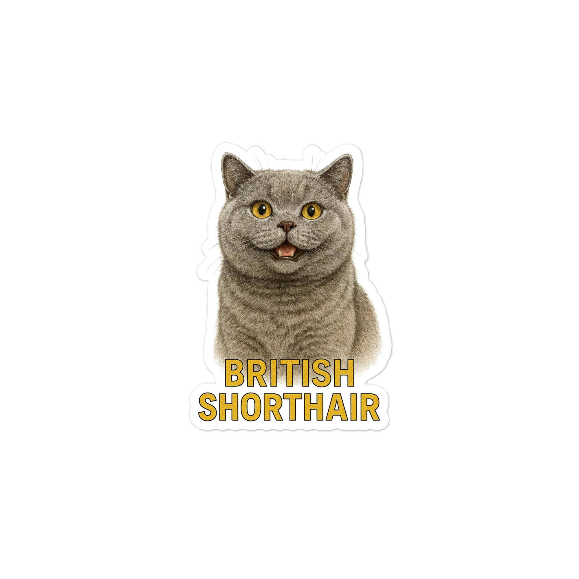 British Short Hair Cat Sticker