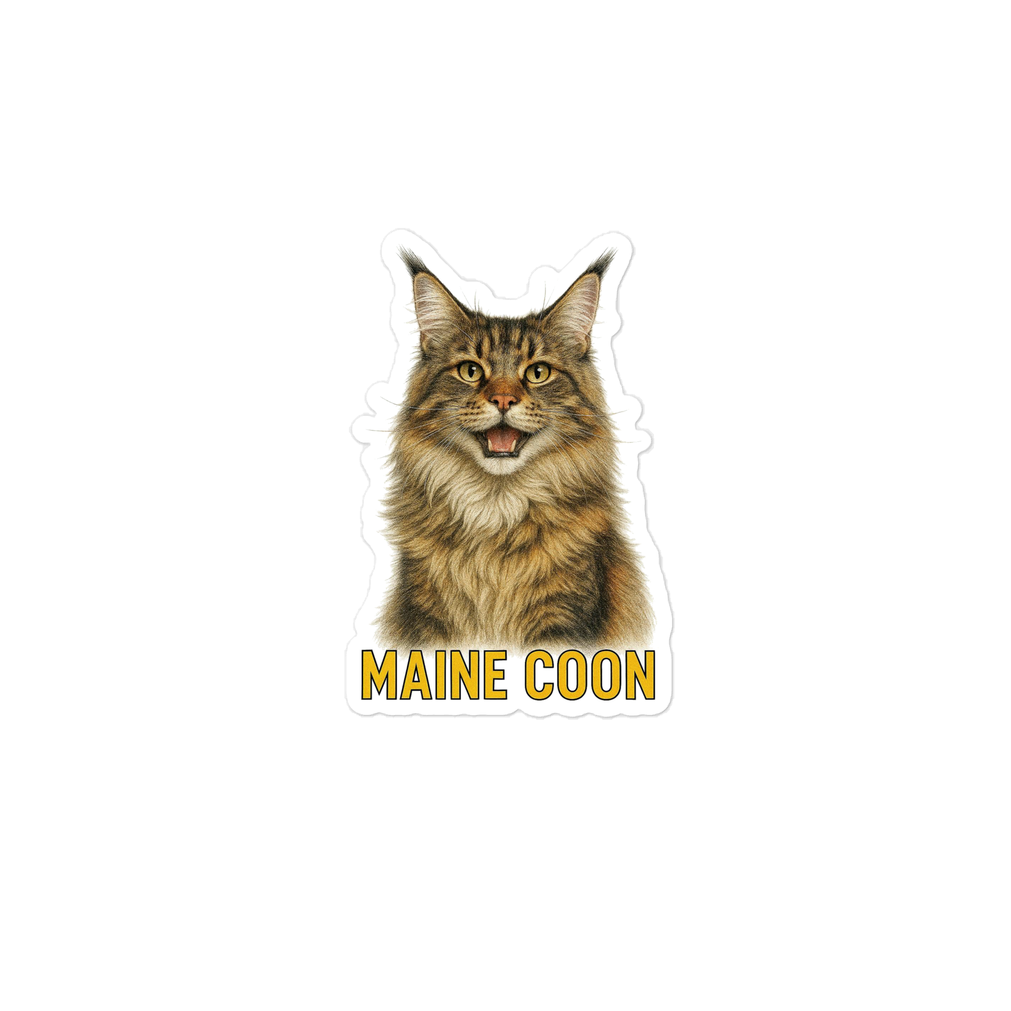 Maine Coon Cat Sticker