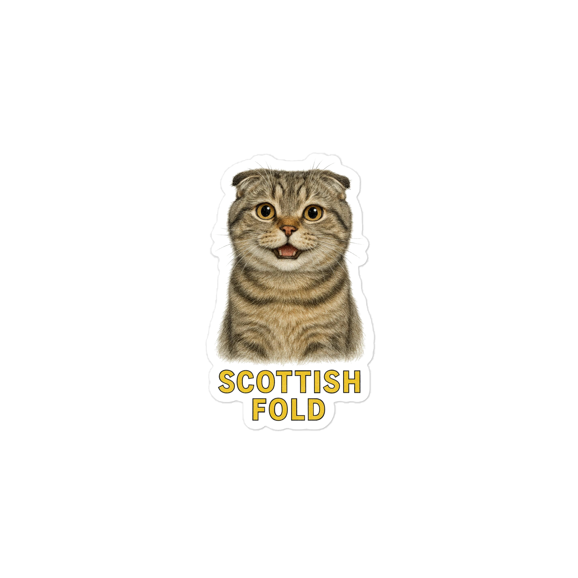 Scottish Fold Cat Sticker