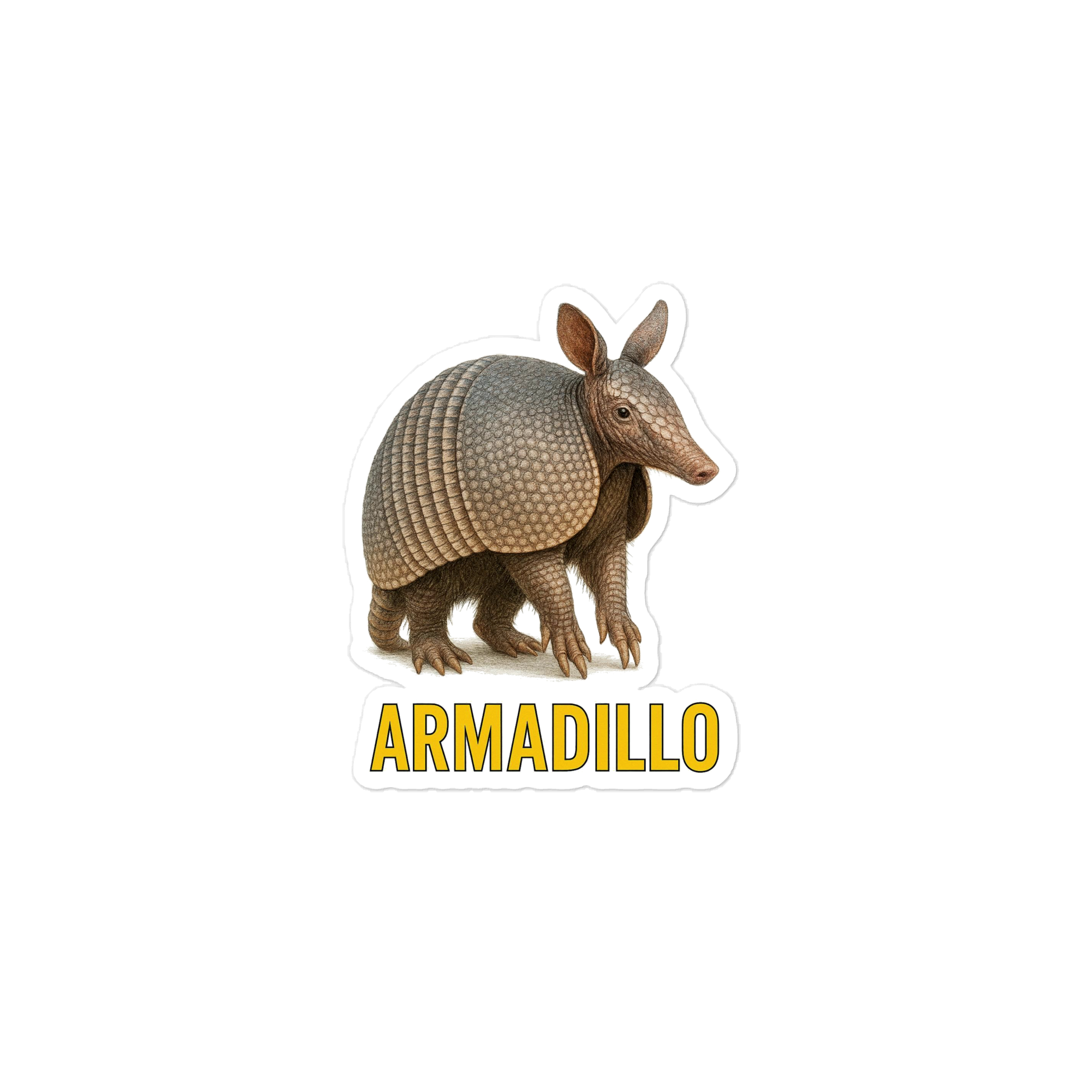 Armadillo Die-cut sticker
