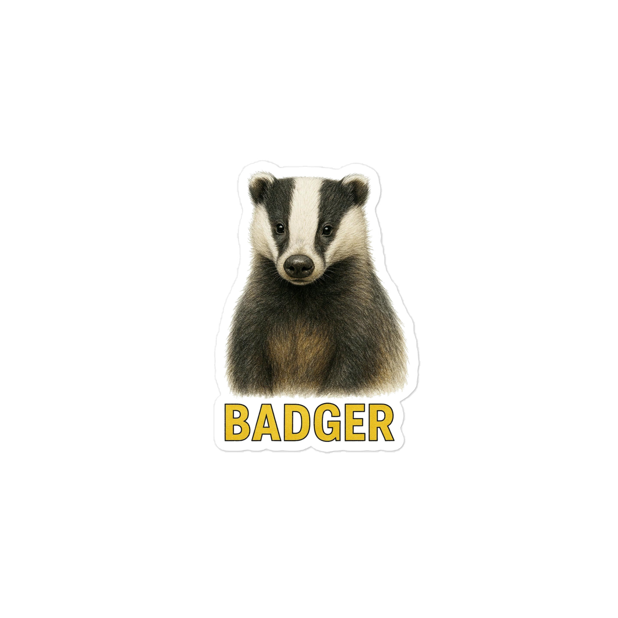 Badger Die-cut sticker