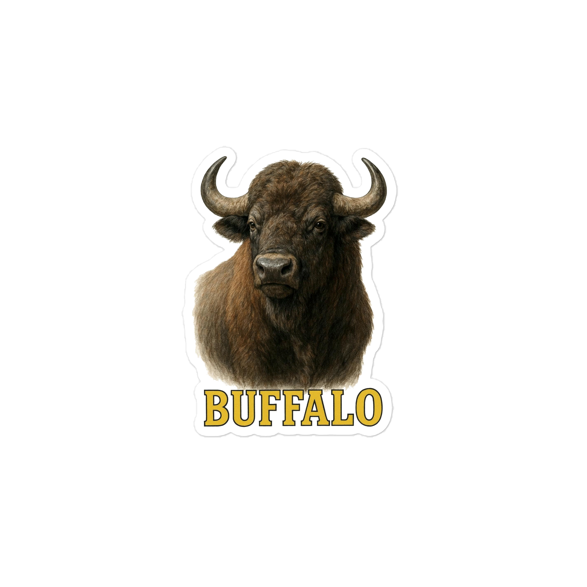 Buffalo Die-cut sticker
