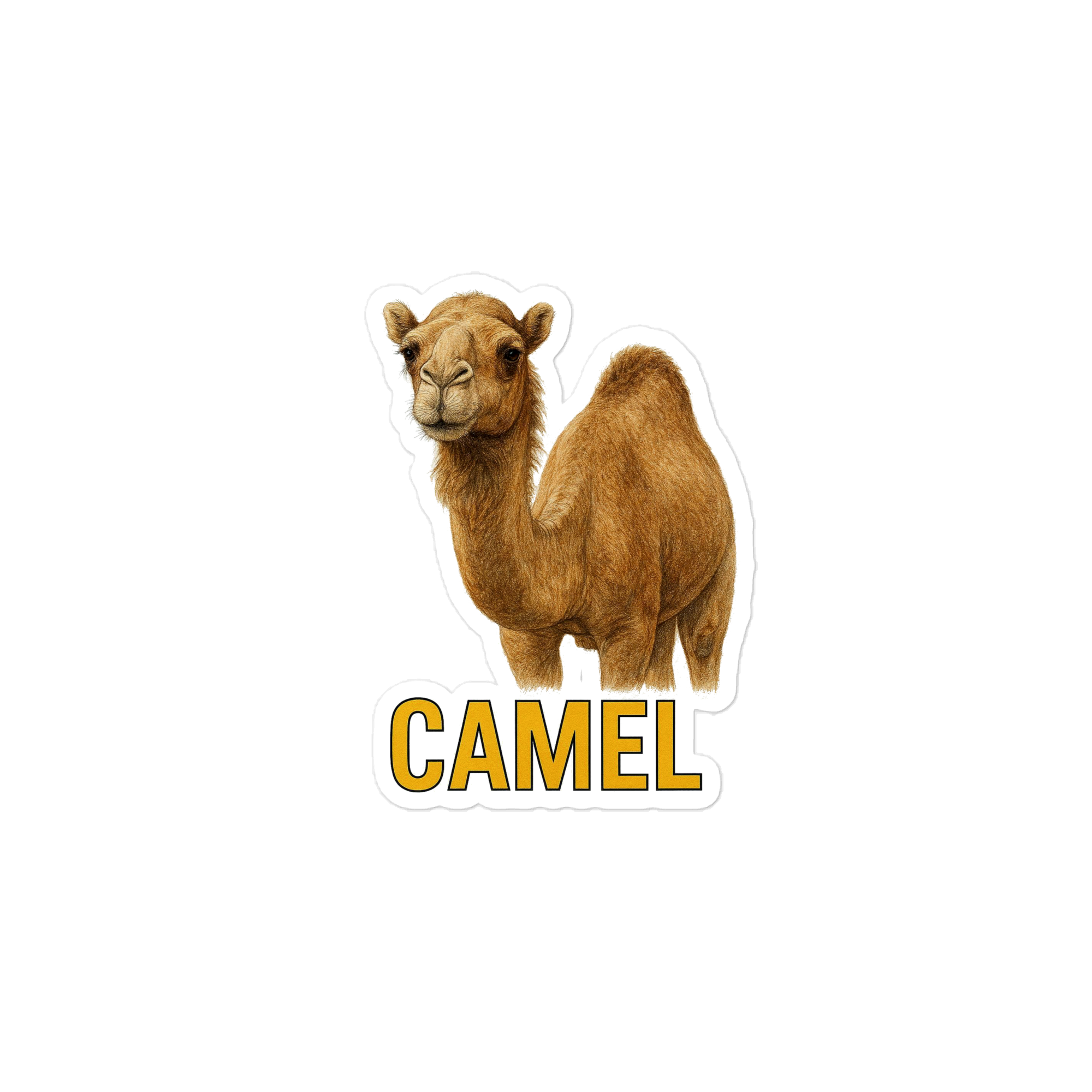 Camel Die-cut sticker
