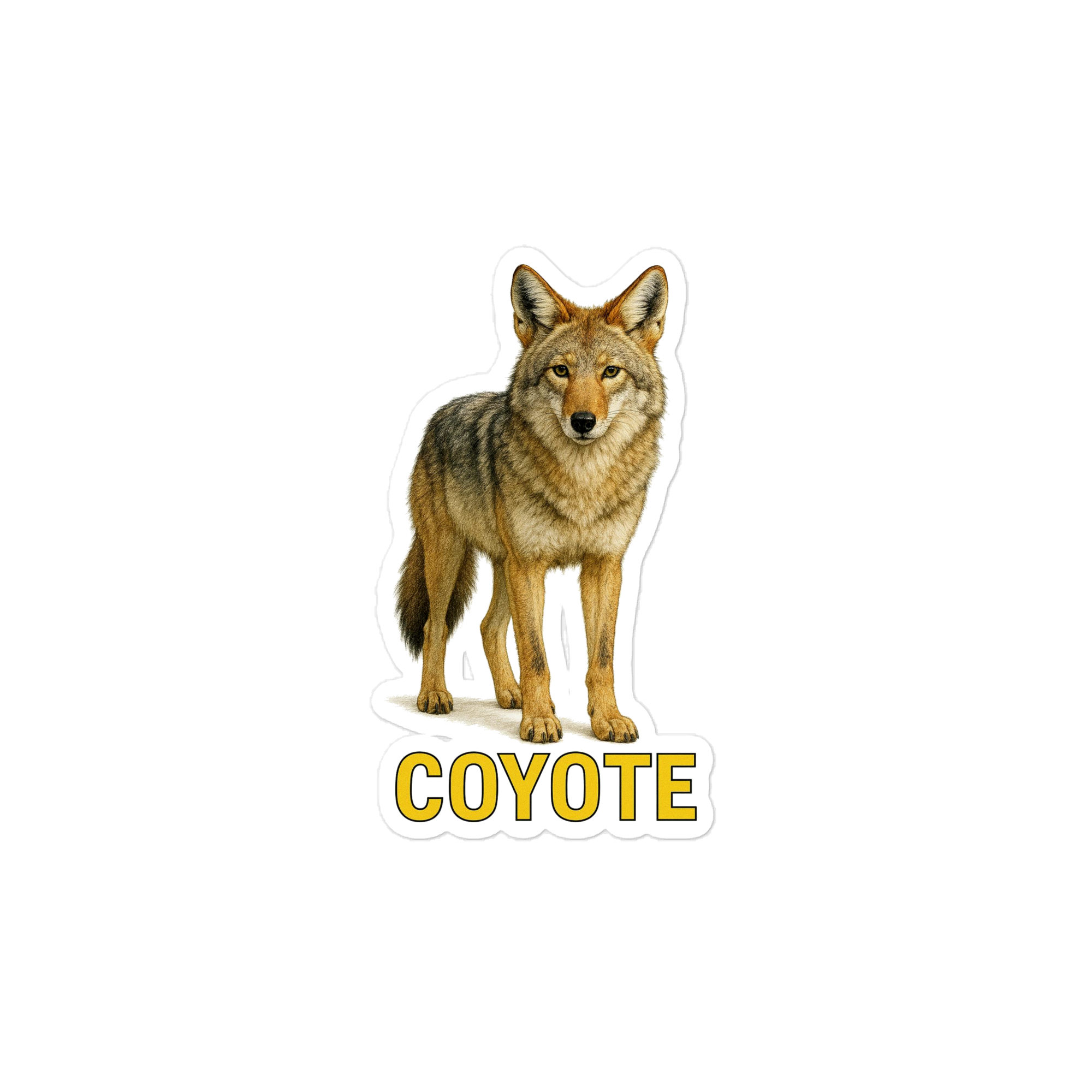 Coyote Die-cut sticker