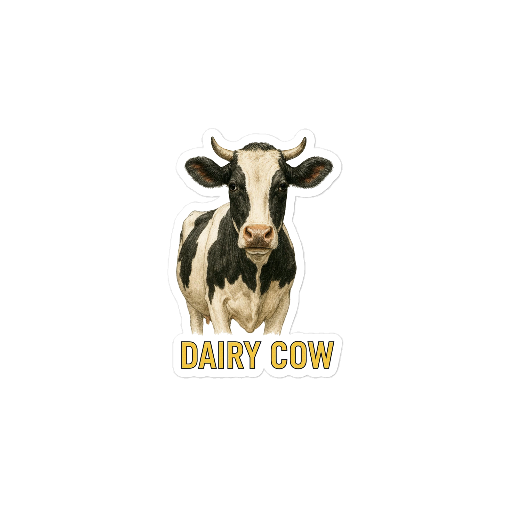 Dairy Cow Die-cut sticker