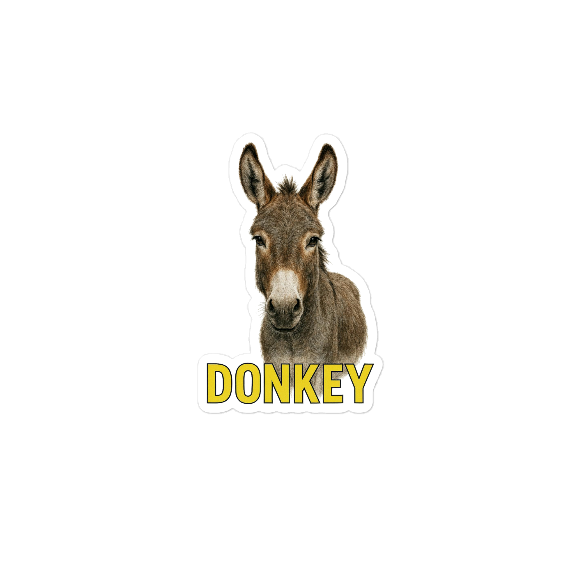 Donkey Die-cut sticker