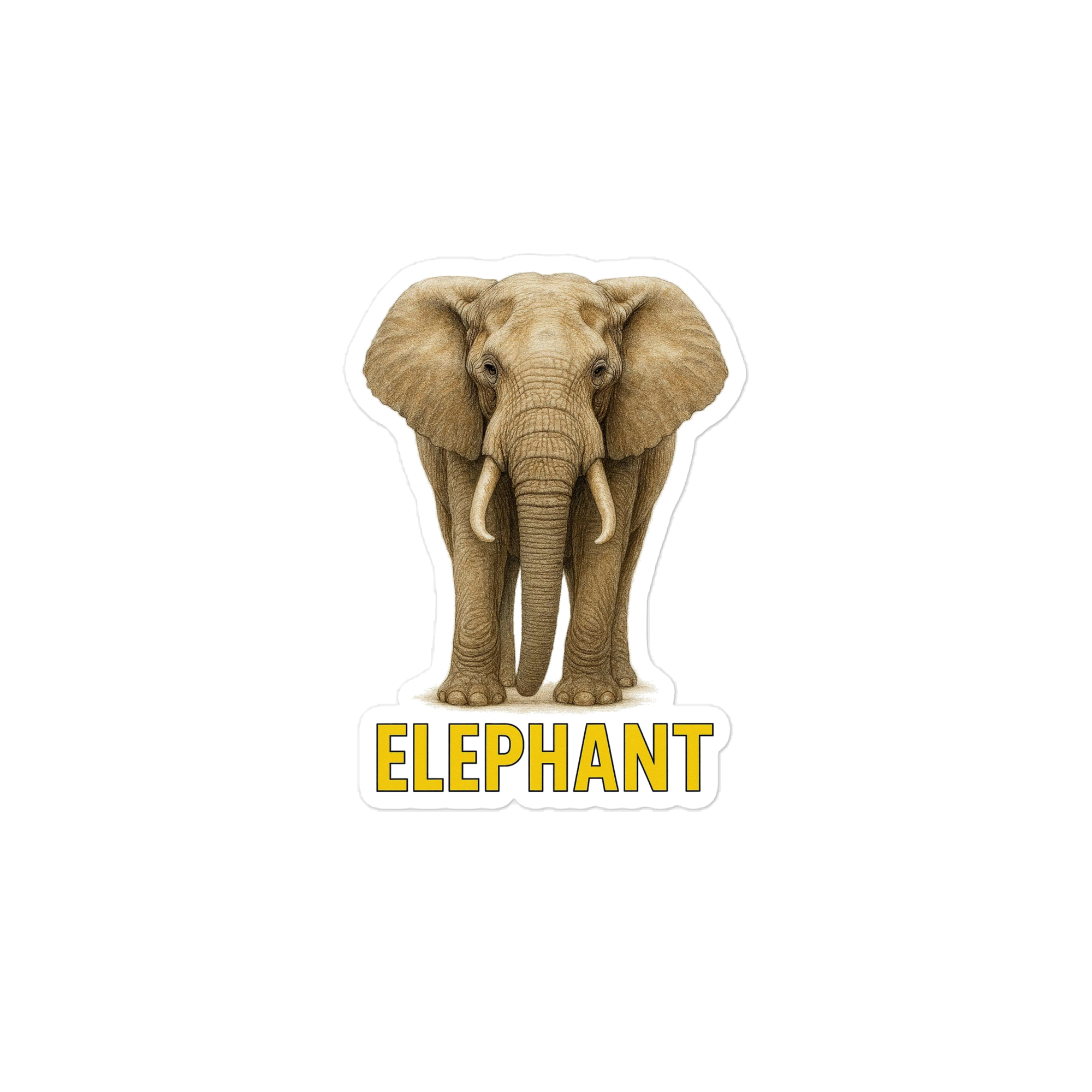 Elephant Die-cut sticker