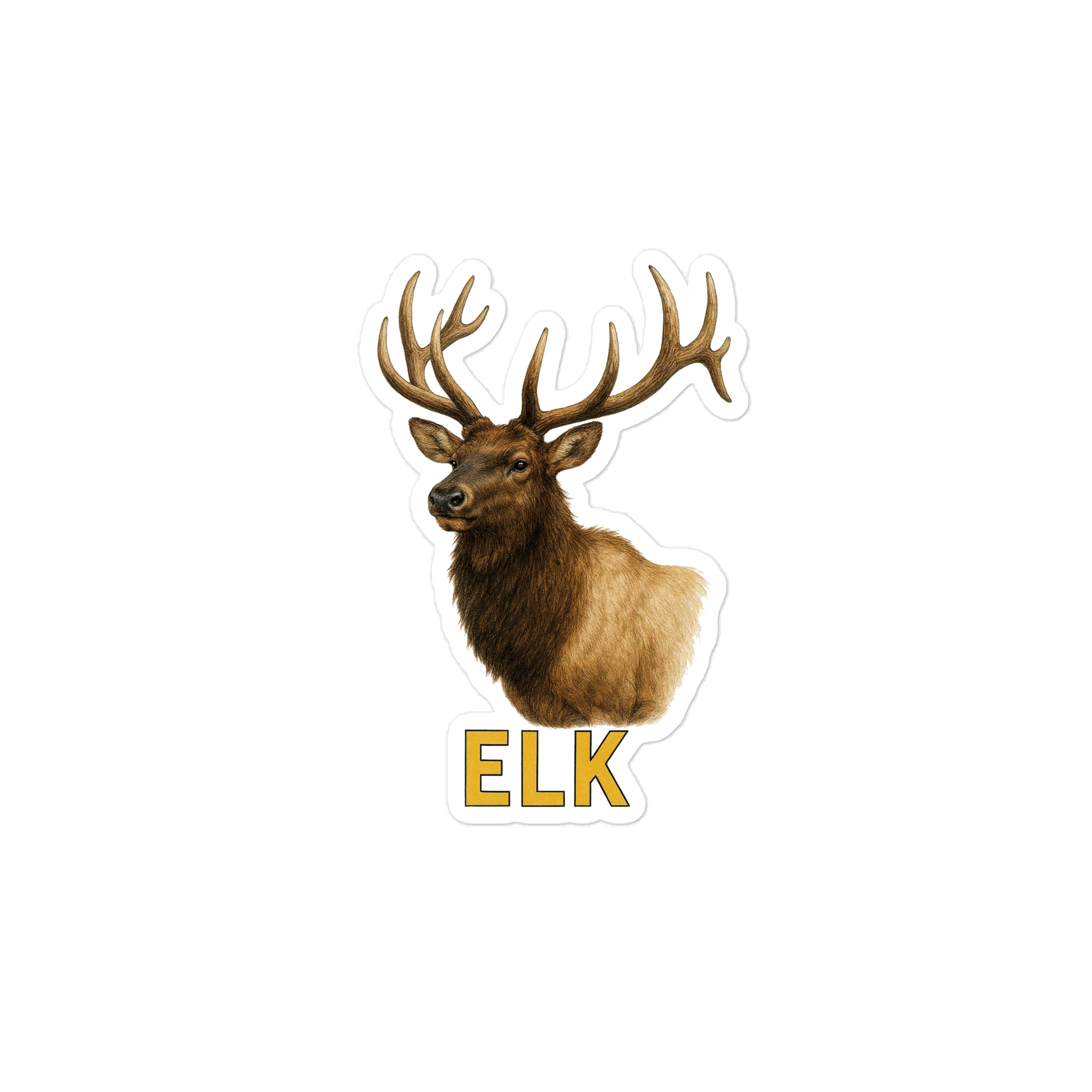 Elk Die-cut sticker