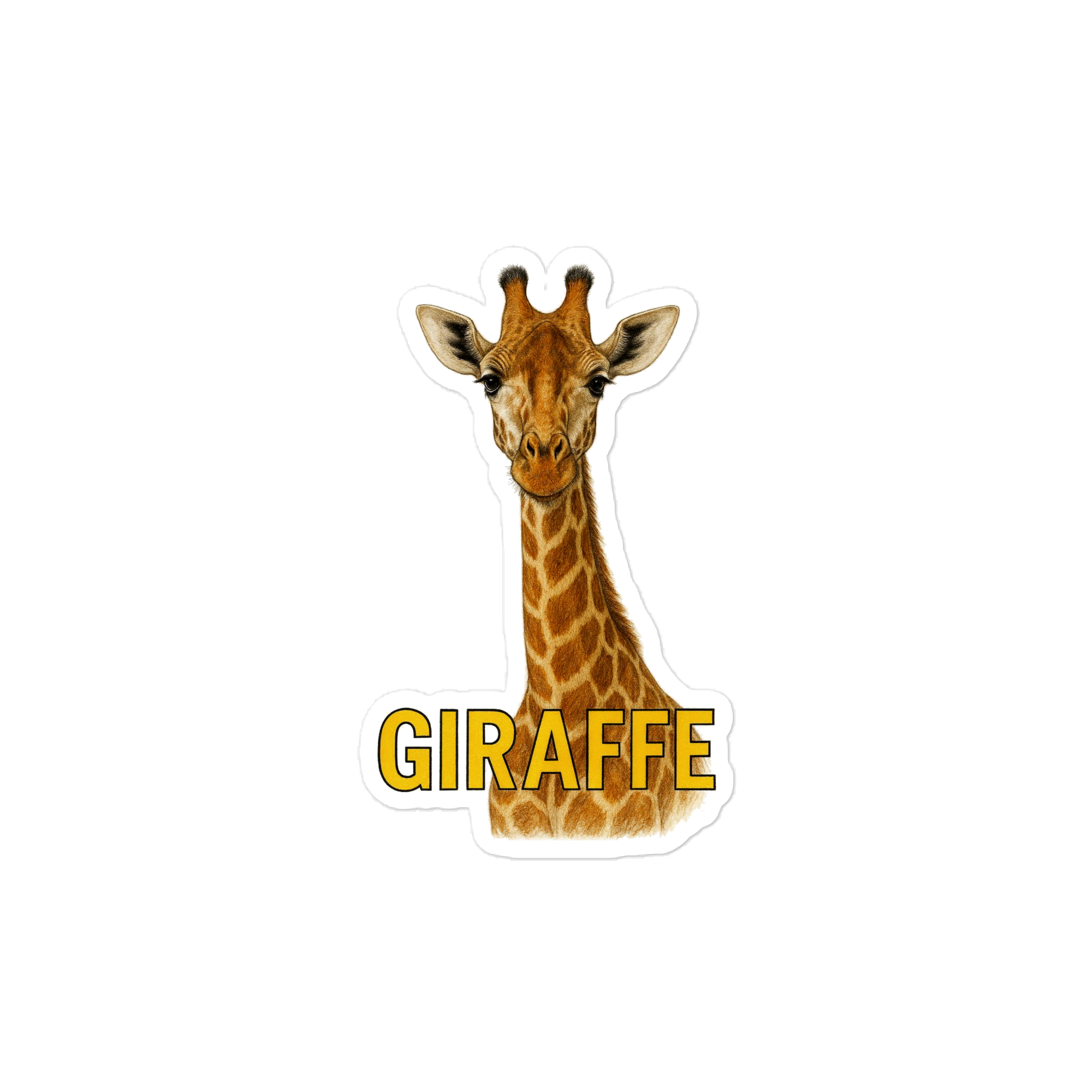 Giraffe Die-cut sticker