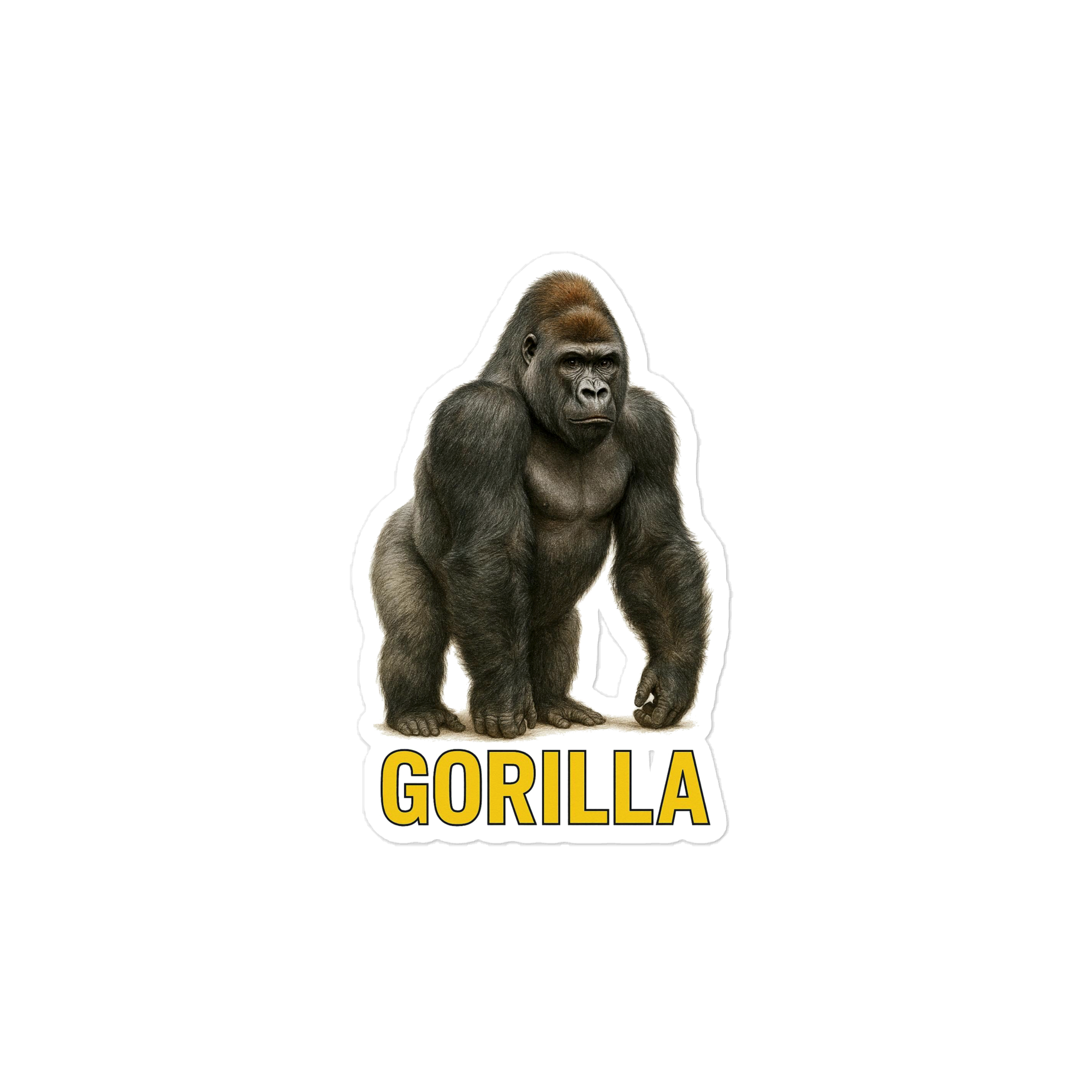 Gorilla Die-cut sticker