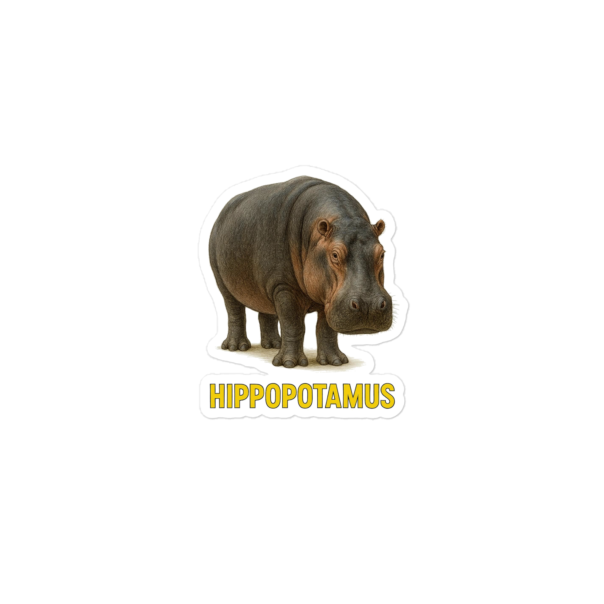 Hippopotamus Die-cut stickers