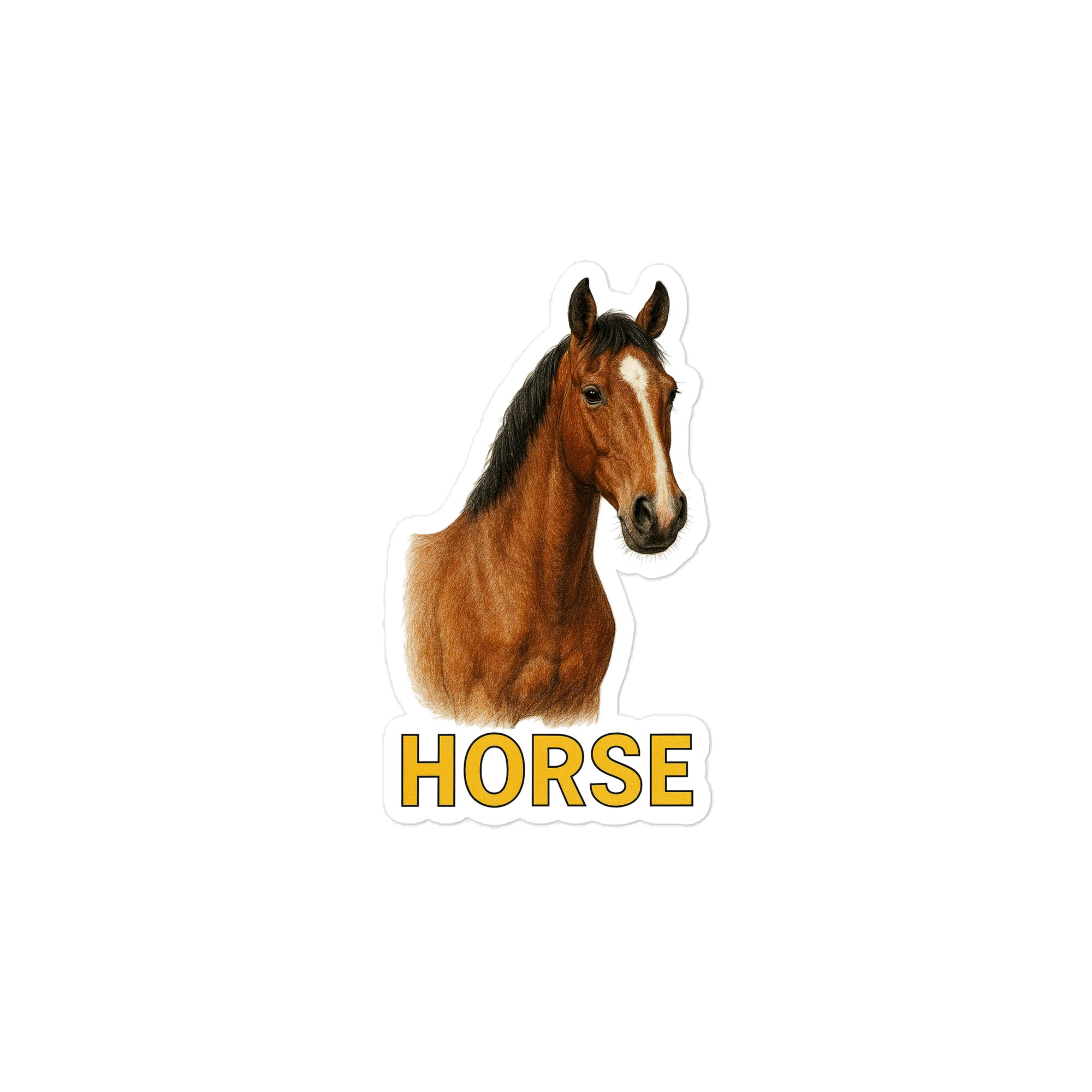 Horse Die-cut sticker