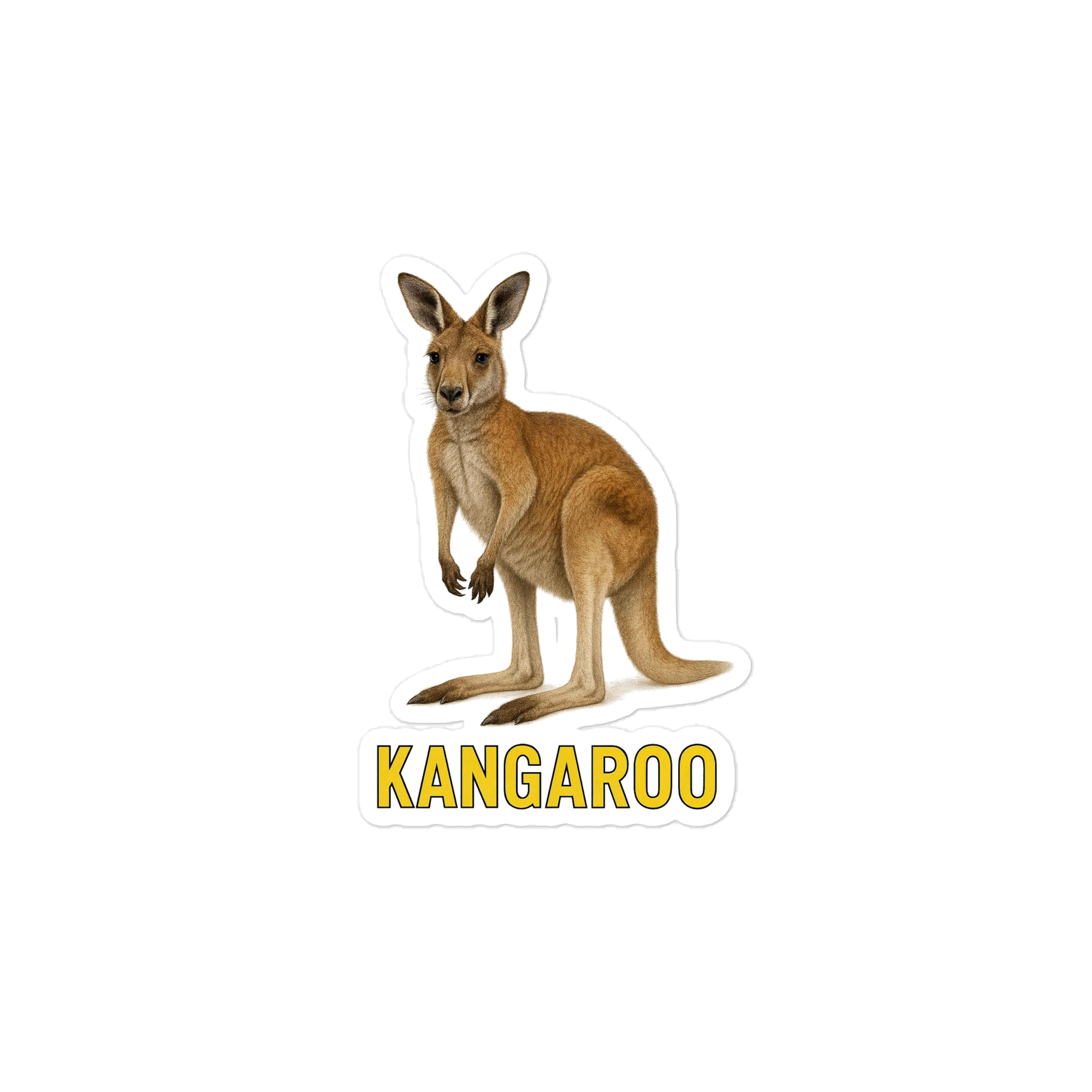 Kangaroo Die-cut sticker