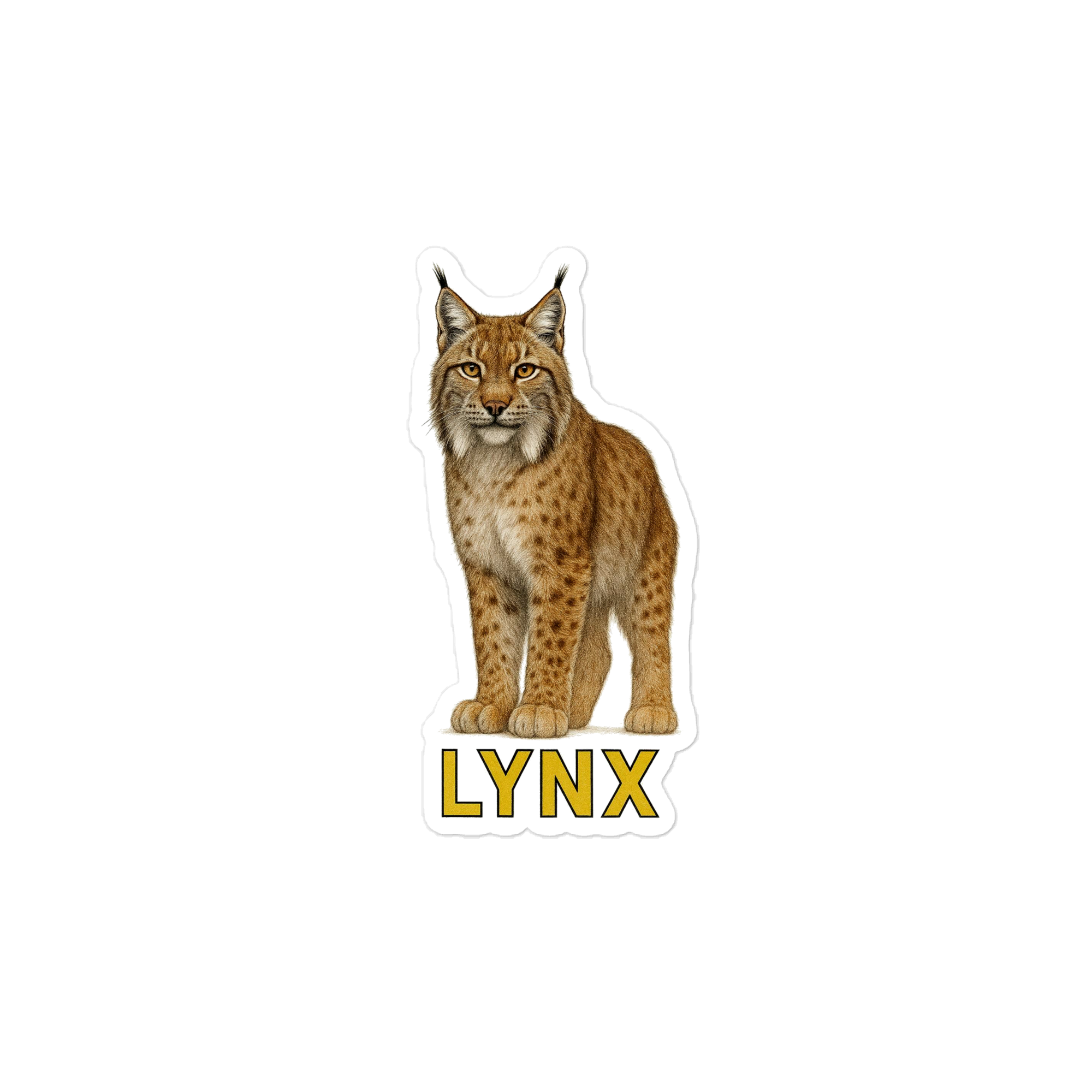 Lynx Die-cut sticker