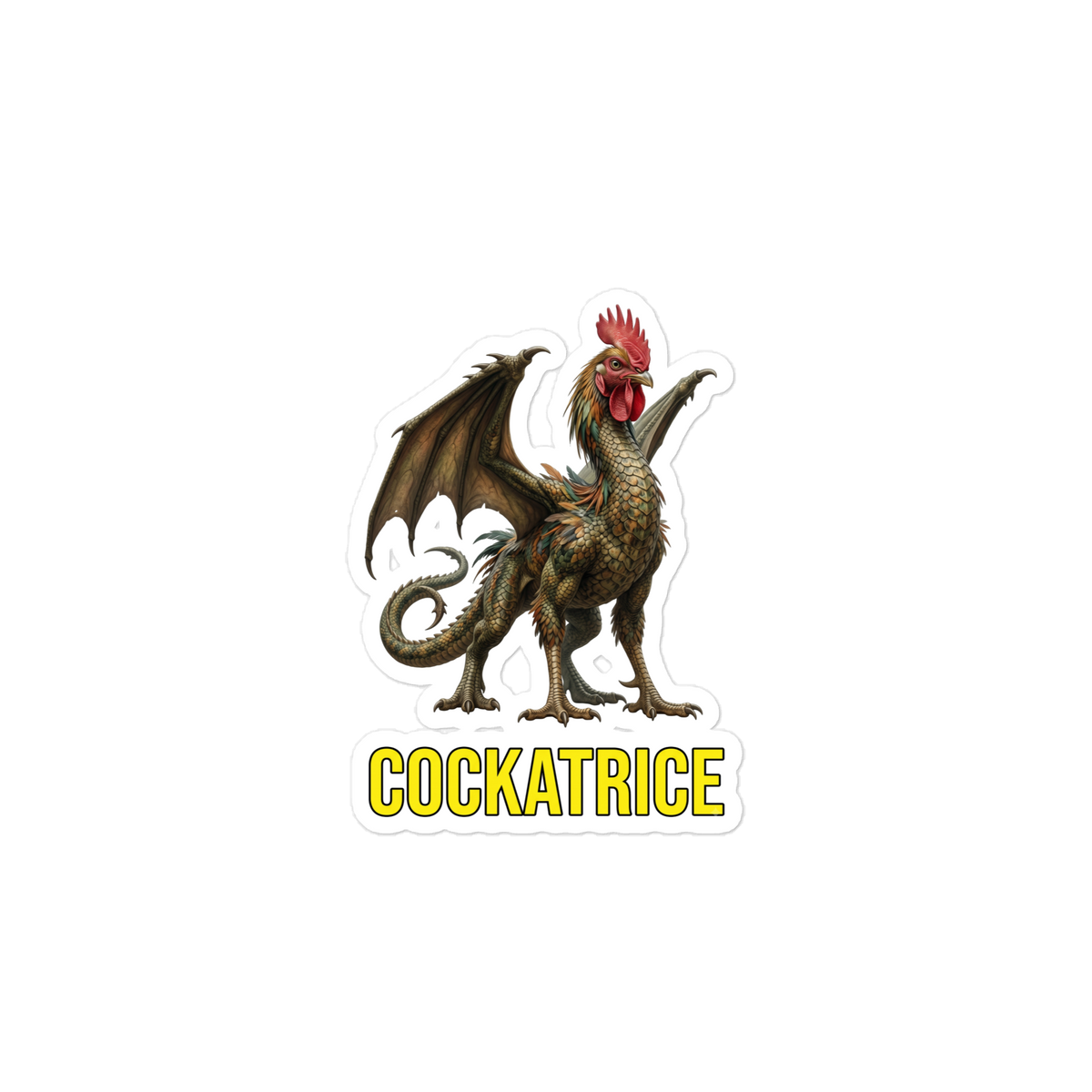 Cockatrice Die-cut sticker