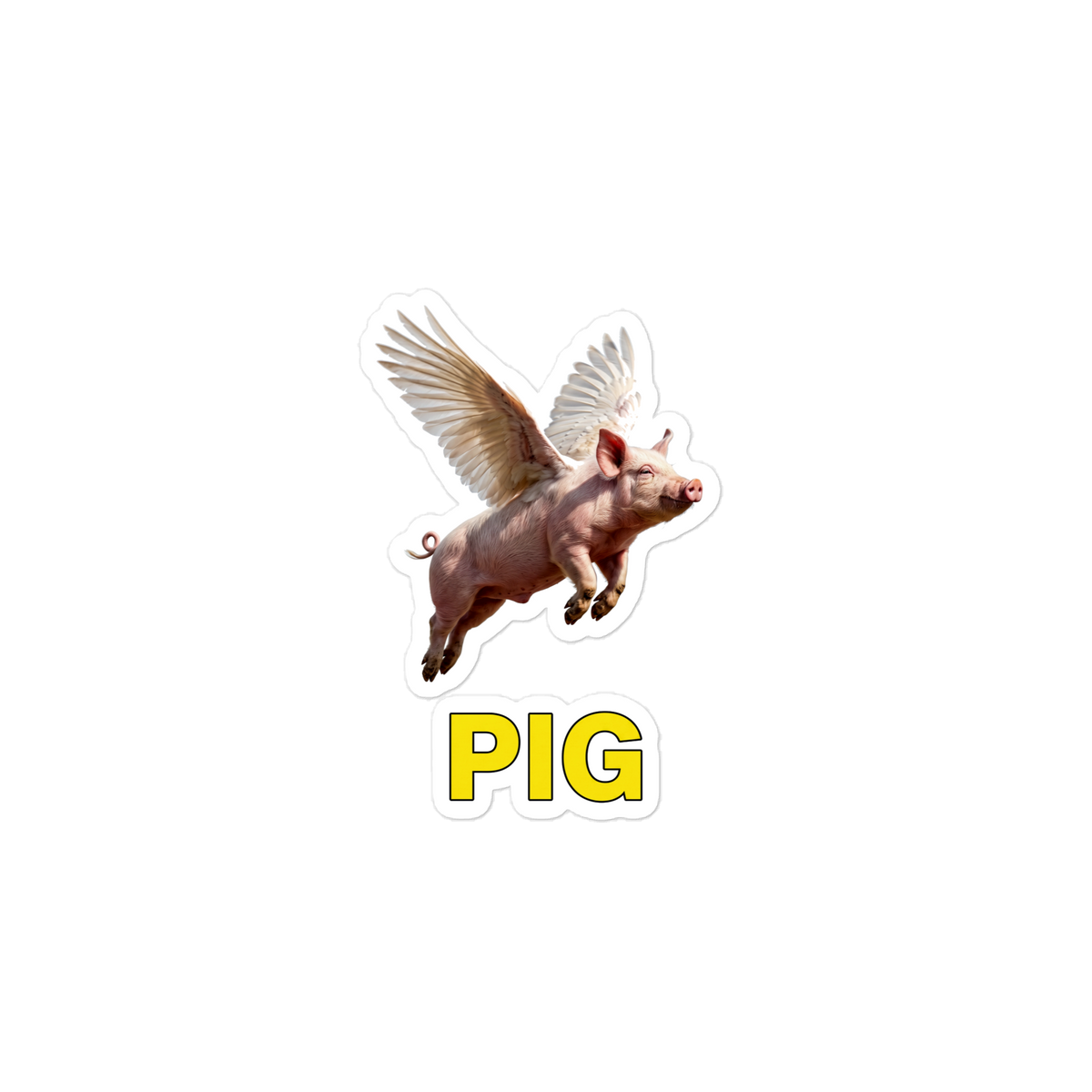 Flying Pig Die-cut sticker