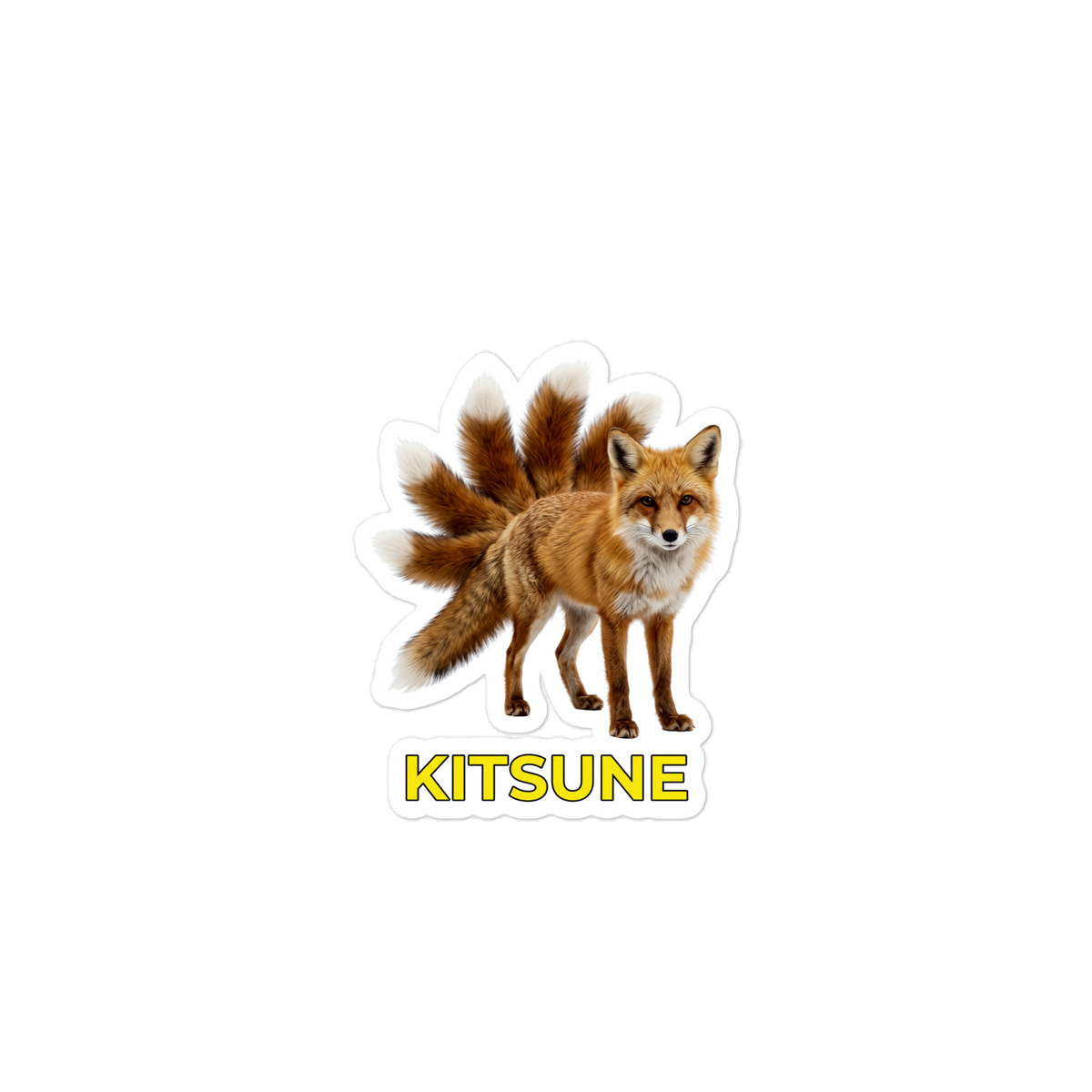 Kitsune Die-cut sticker