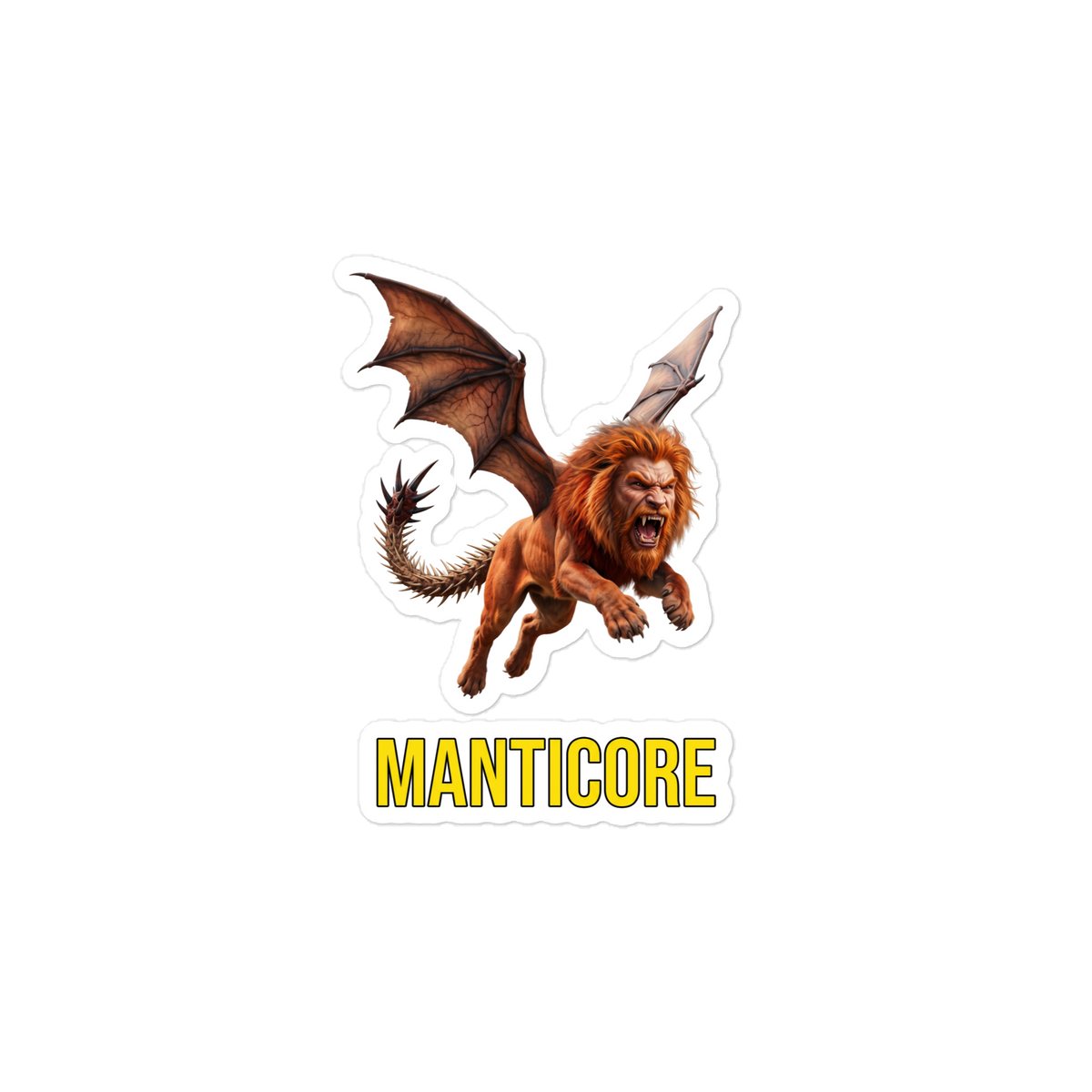 Manticore Die-cut sticker