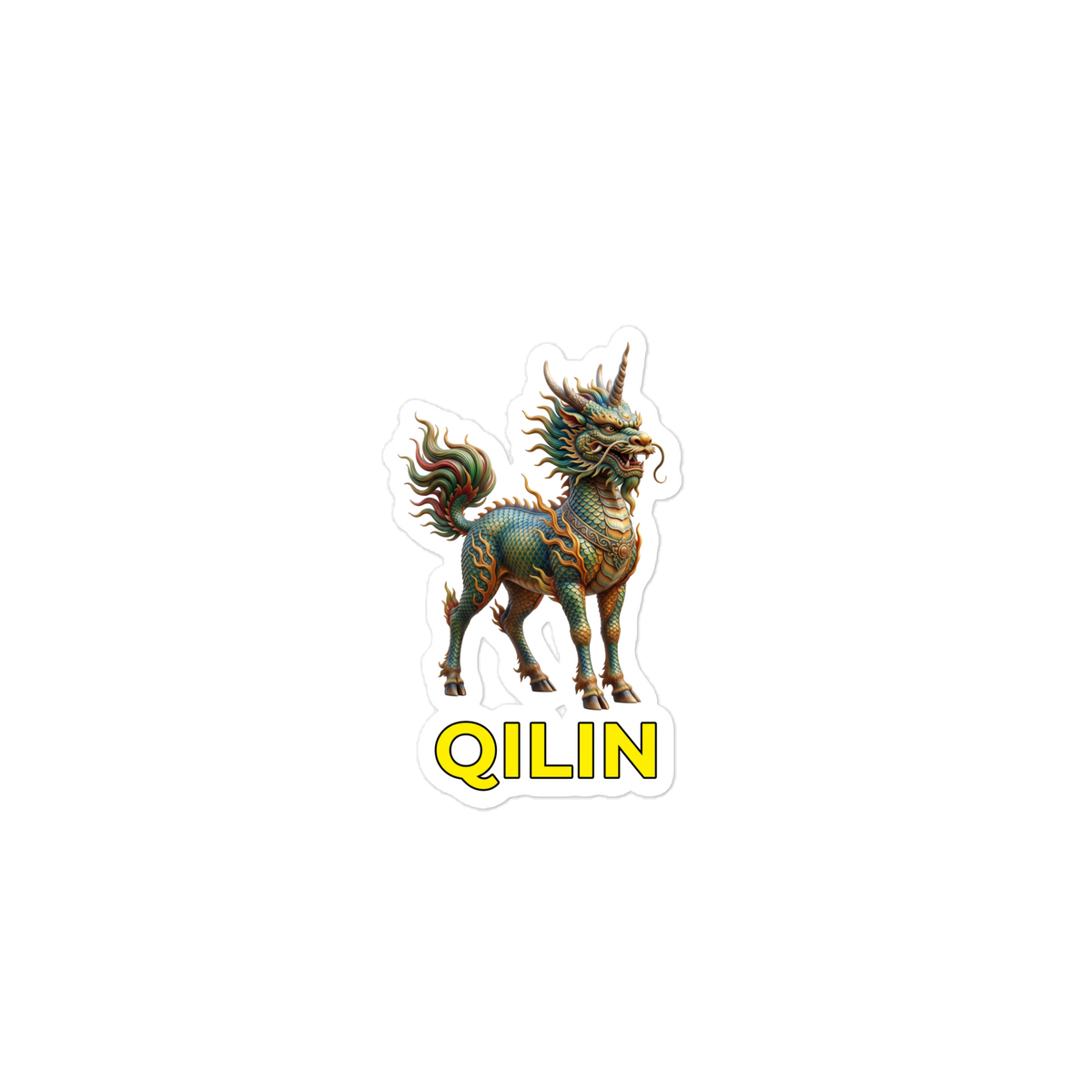 Qilin Die-cut sticker