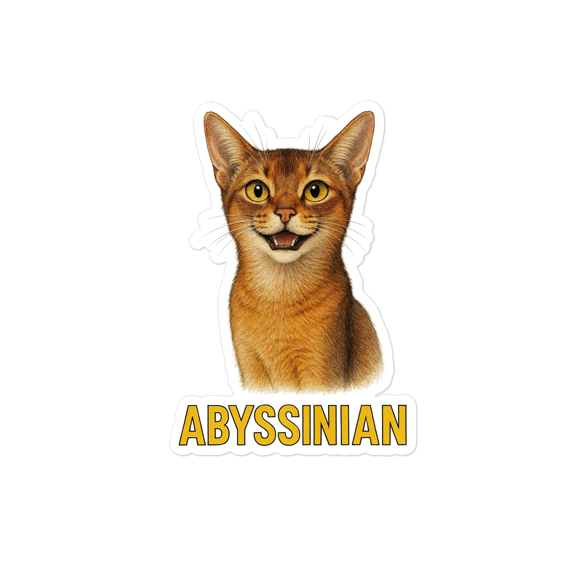 Abyssinian Cat Sticker