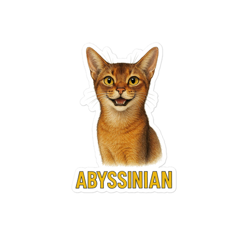 Abyssinian Cat Sticker