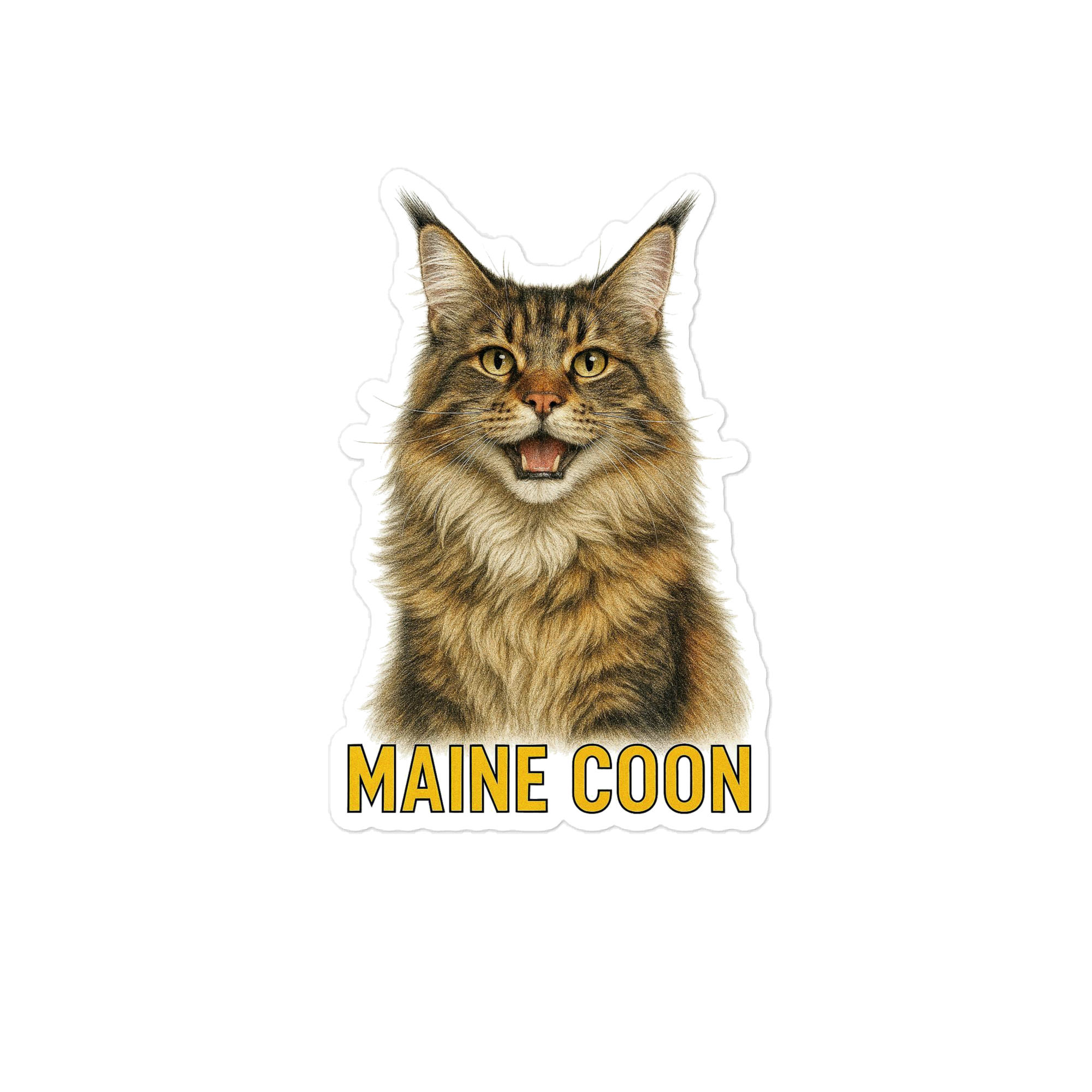 Maine Coon Cat Sticker